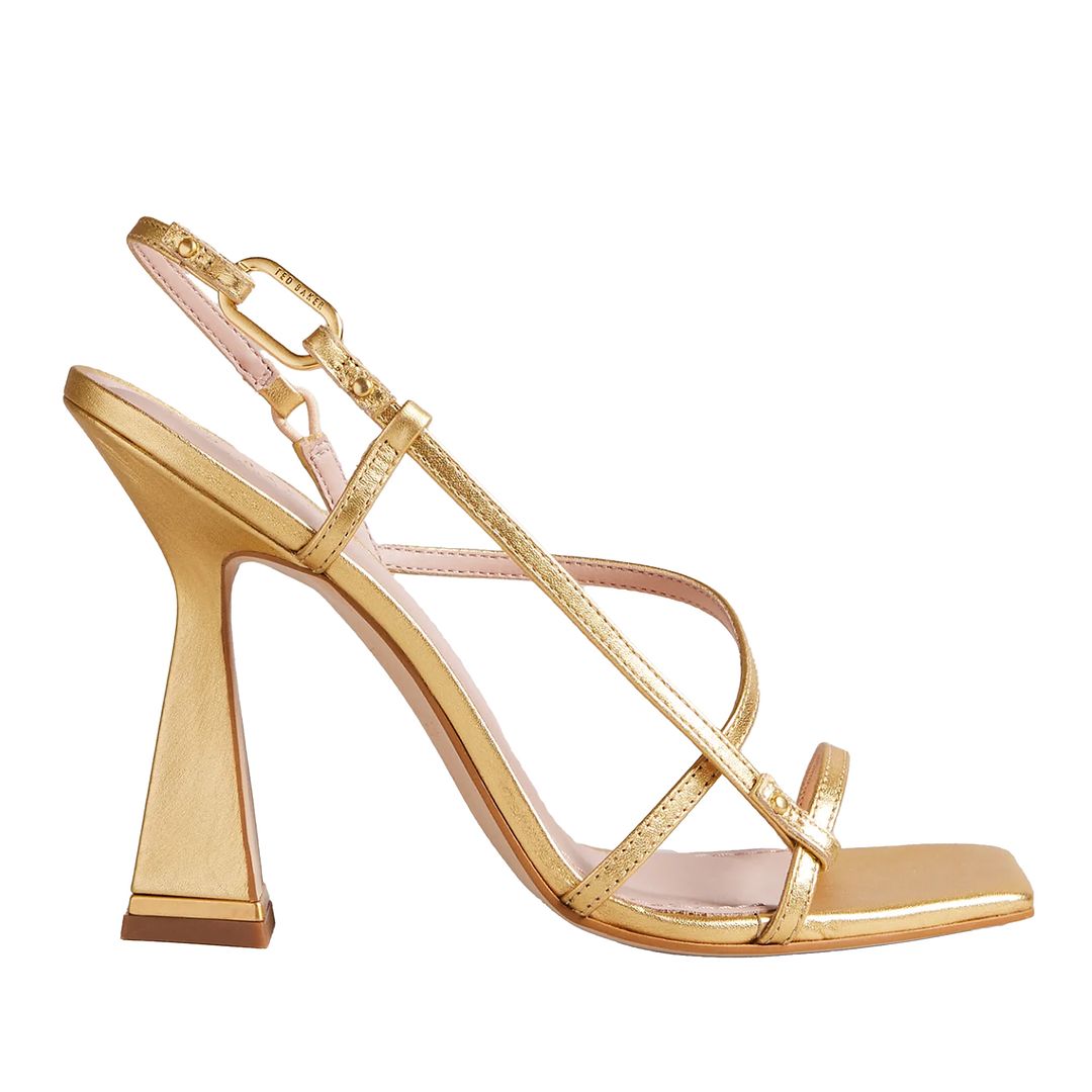 Thumbnail - Ted Baker Cayena Damen Sandalen mit hohen Absätzen in Gold