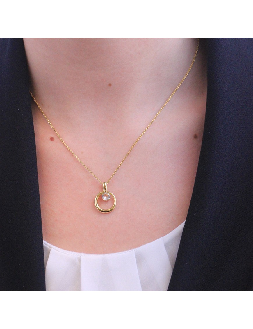 MYC Paris Octavia Hängsmycken Guld och kristall halsband dam – bild 2