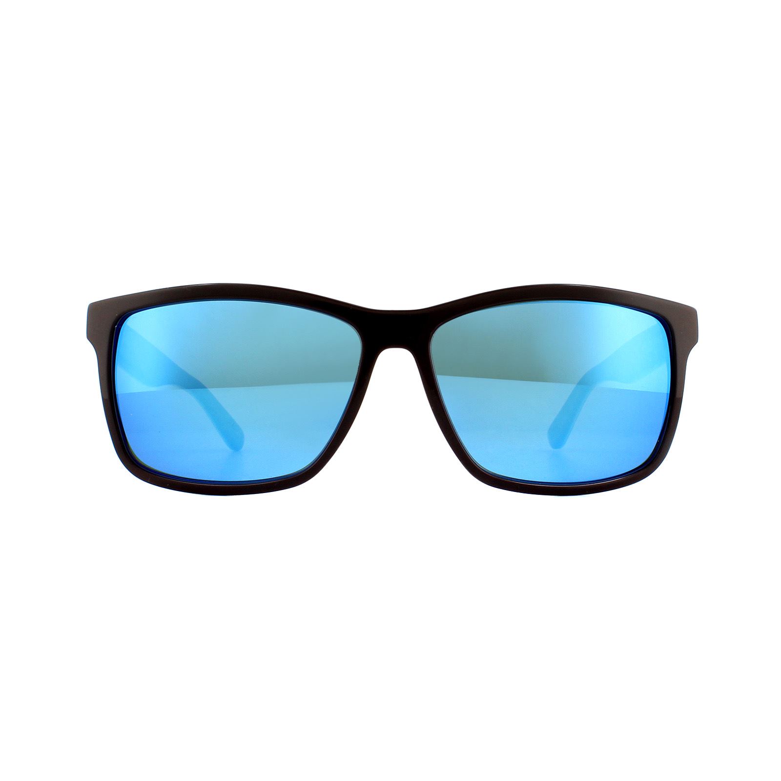 Lacoste Rectangle Mens Brown Blue Sunglasses - One Size
