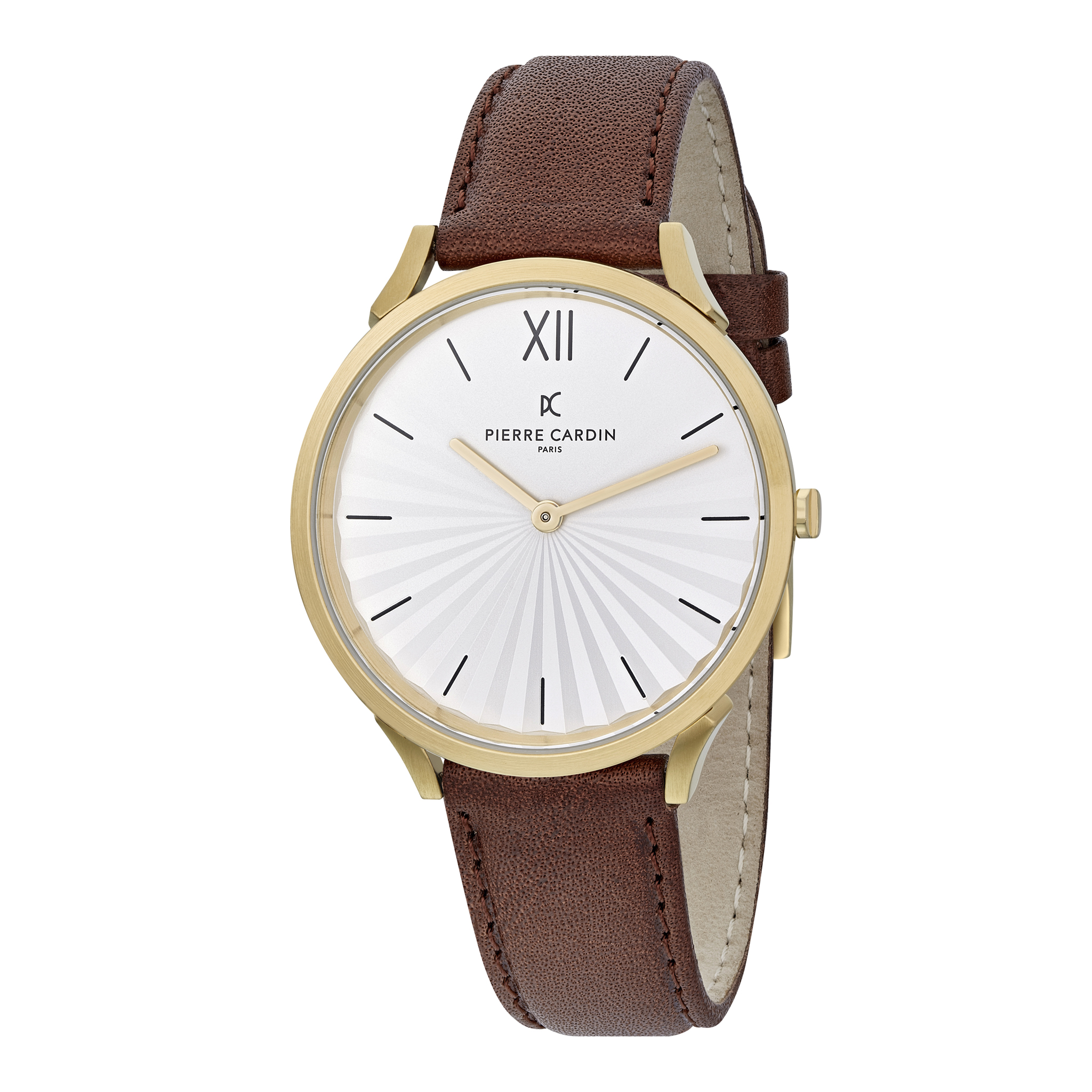 Thumbnail - Pierre Cardin Pigalle Plissée Braun Unisex Armbanduhr CPI.2004