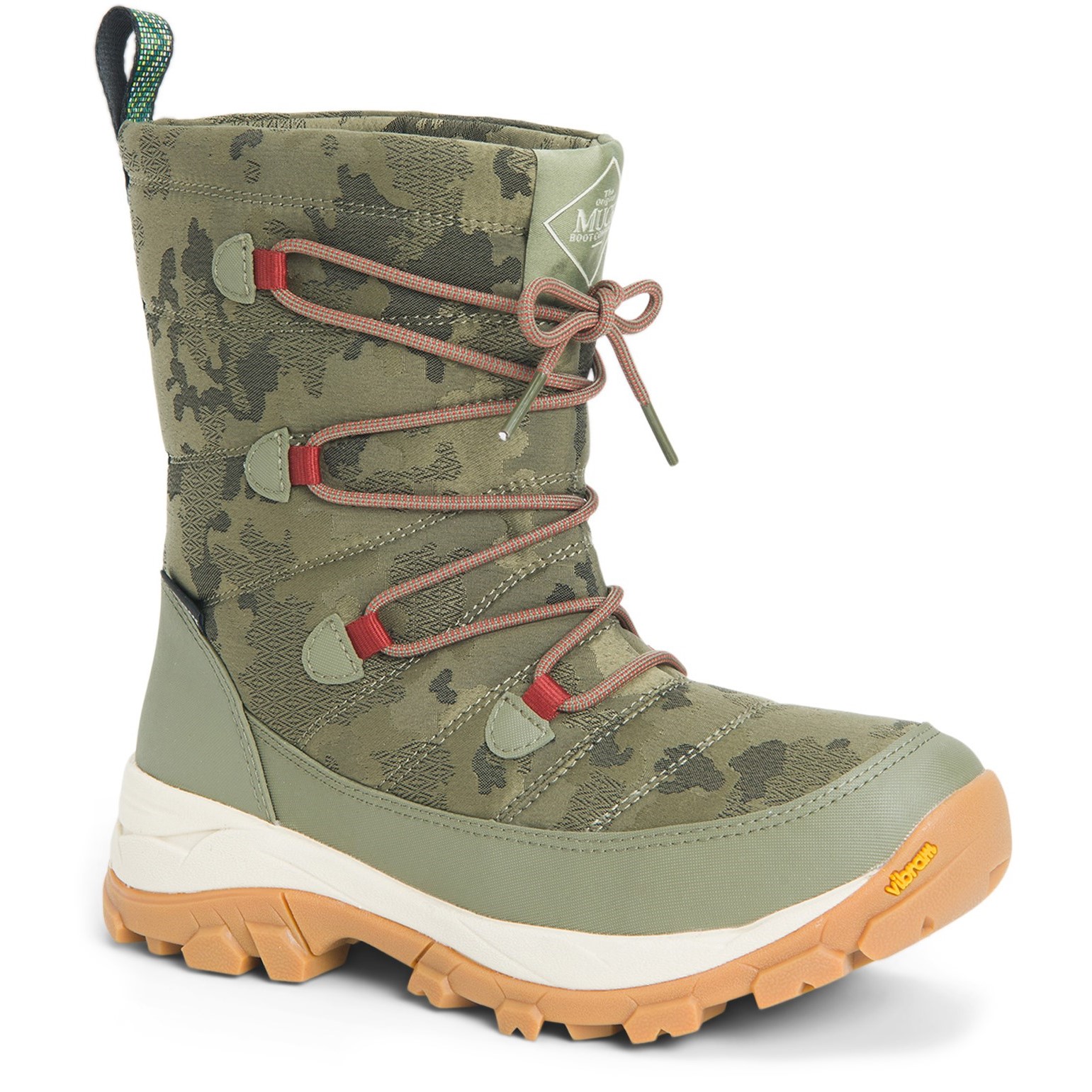 MUCK BOOTS Womens Arctic Ice Nomadic Sport AGAT Textile/Weather Wellingtons – Green Rubber – Size UK 8