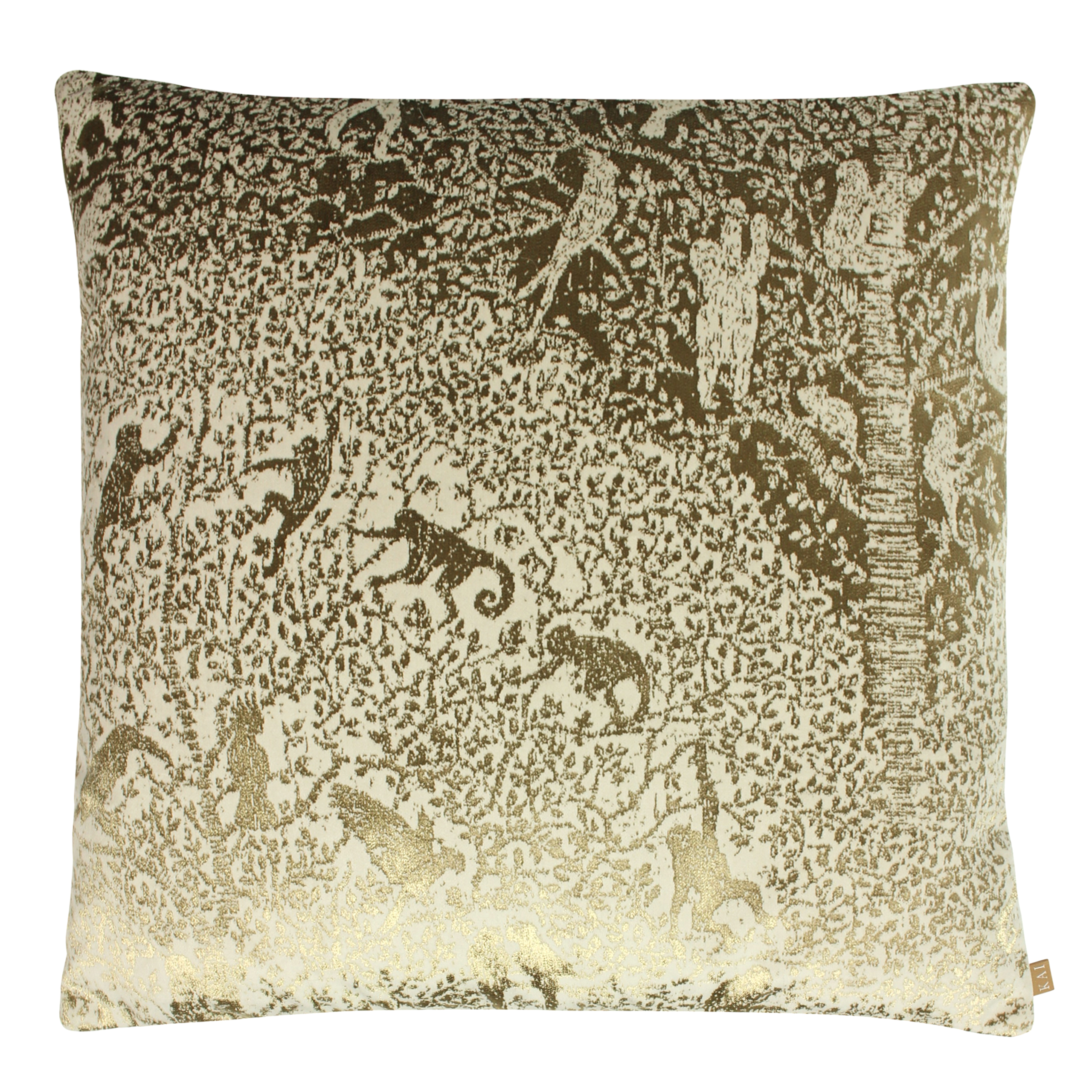Kai Tilia Polyester Filled Cushion Polyester Cotton Gold, Gold
