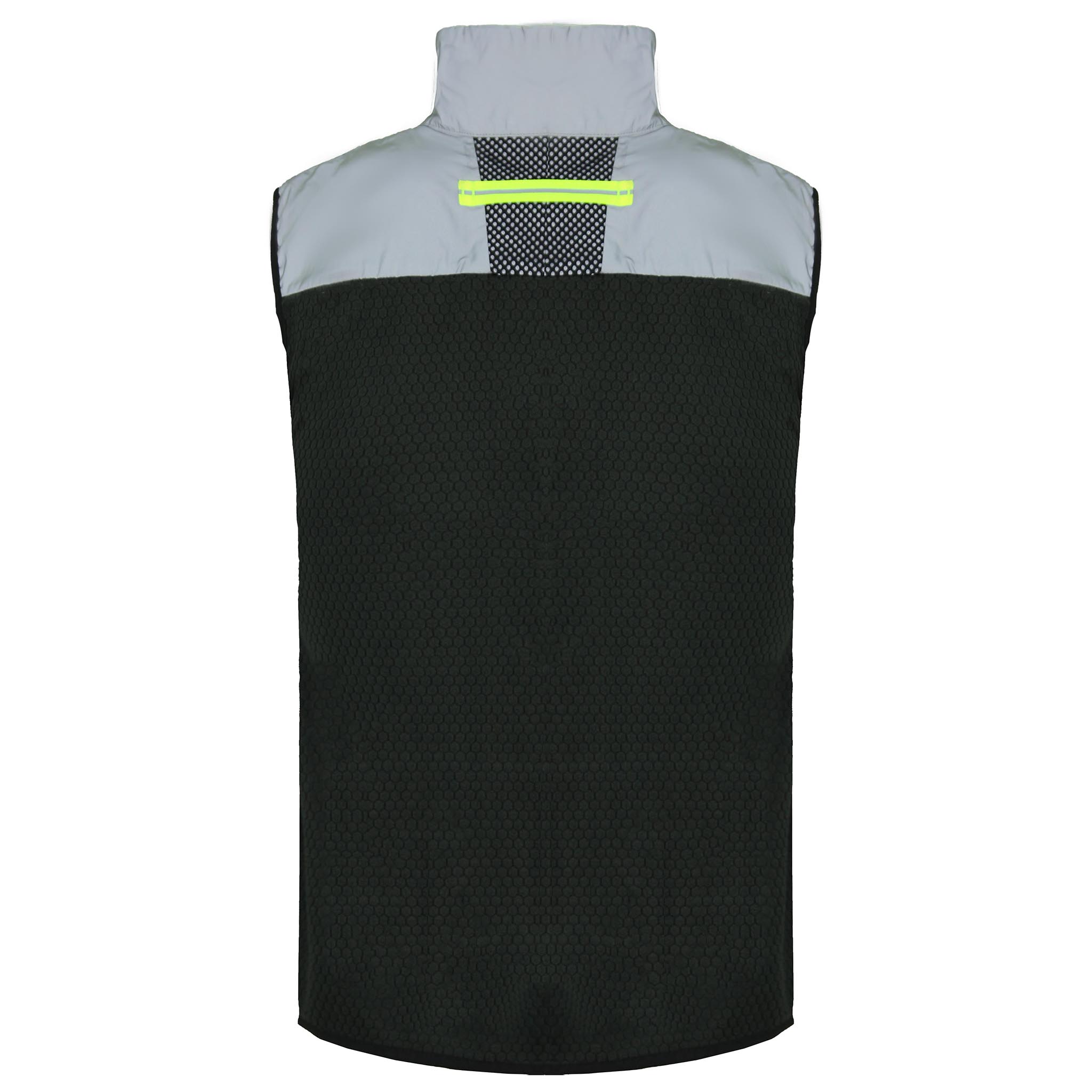 Puma x Helly Hansen Sleeveless Grey Mens Refelctive Polar Fleece Vest 598279 01 västar herr – bild 2