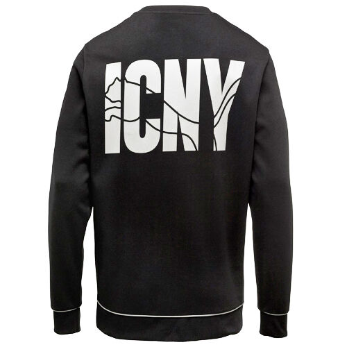 Puma ICNY Logo Mens LS Svart Sweatshirt Top Jumper Pullover 568916 01 EE140 herr – bild 2