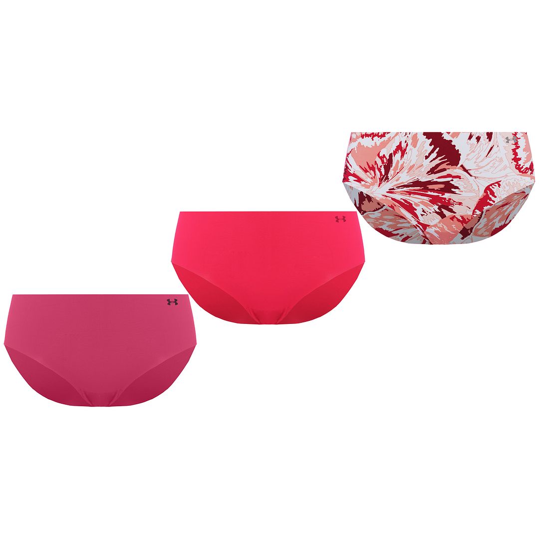 Thumbnail - Under Armour 3-Pack Womens Pink PS Hipster Unterwäsche