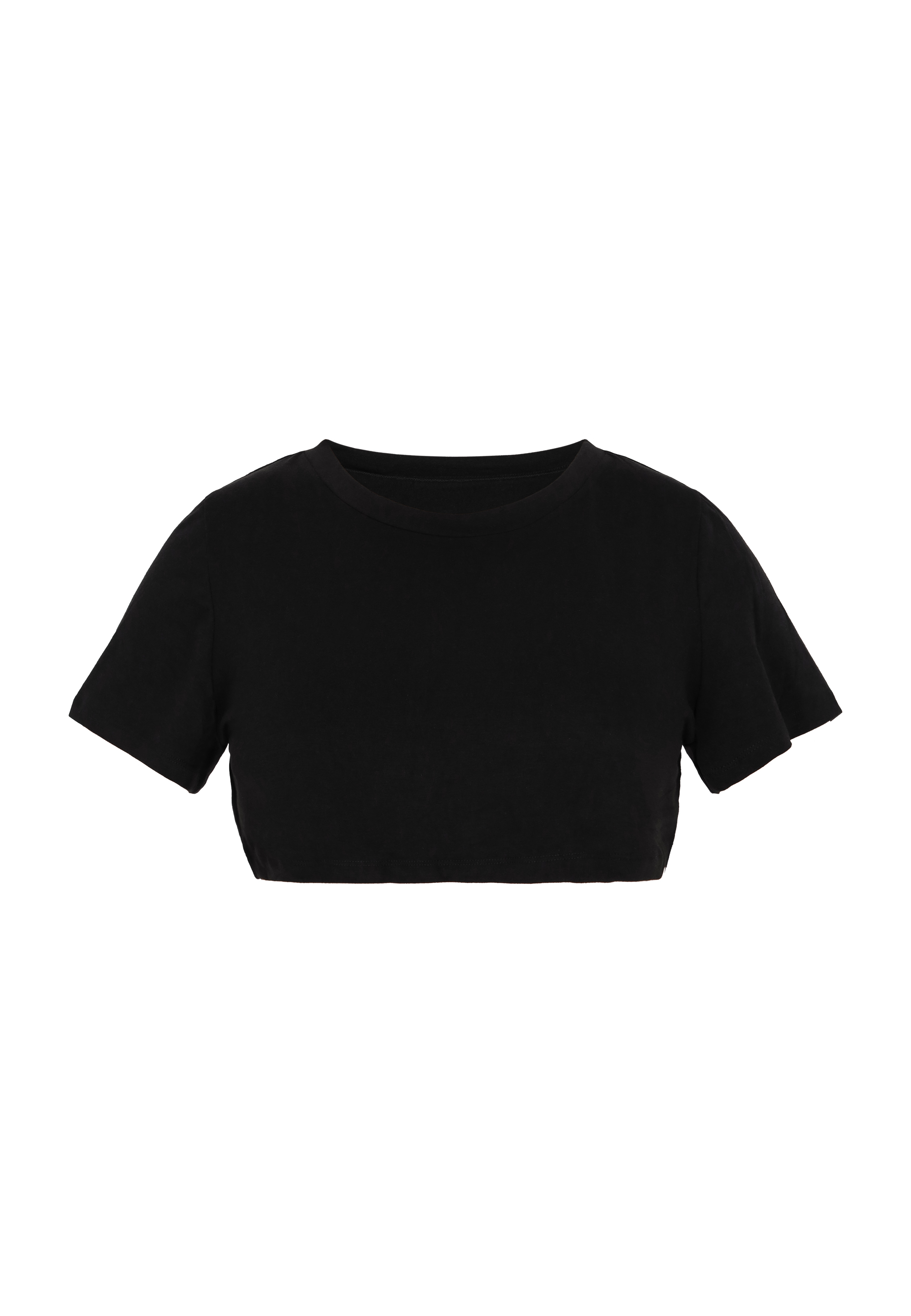 Thumbnail - Mymo Crop-Top in großen Größen Frauen Schwarz