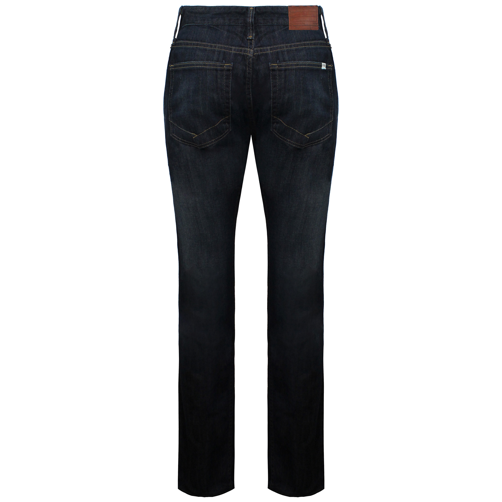 Vans Off The Wall V66 Slim Low Rise Straight Leg Dark Denim Jeans för herrar VK4F8F4 – bild 2