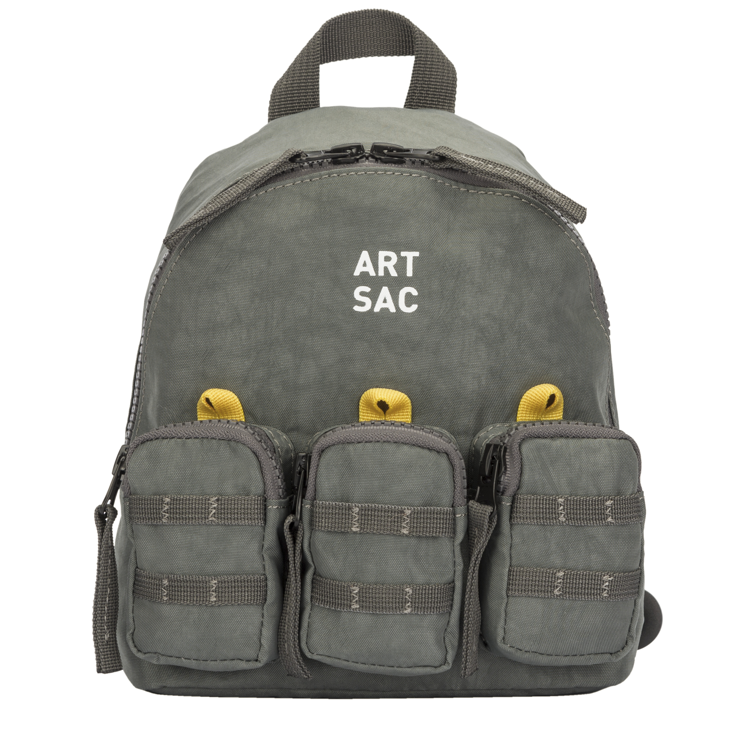 Art Sac Unisex Jakson Triple S Backpack - Grey Nylon - One Size