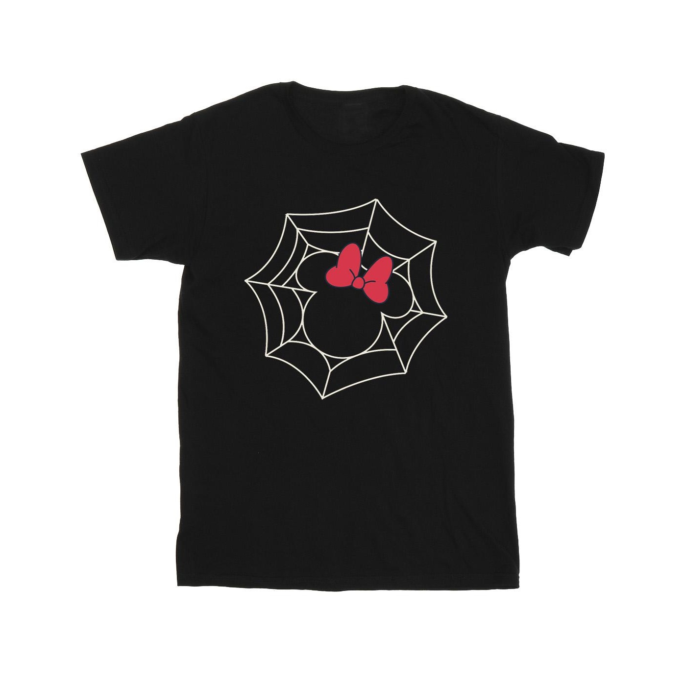 Thumbnail - Disney - "Minnie Mouse Spider Web" T-Shirt für Mädchen (Schwarz)