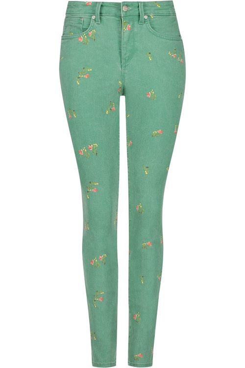 Ami Skinny Jeans Grüner Twill | Heimische blumige Vanille