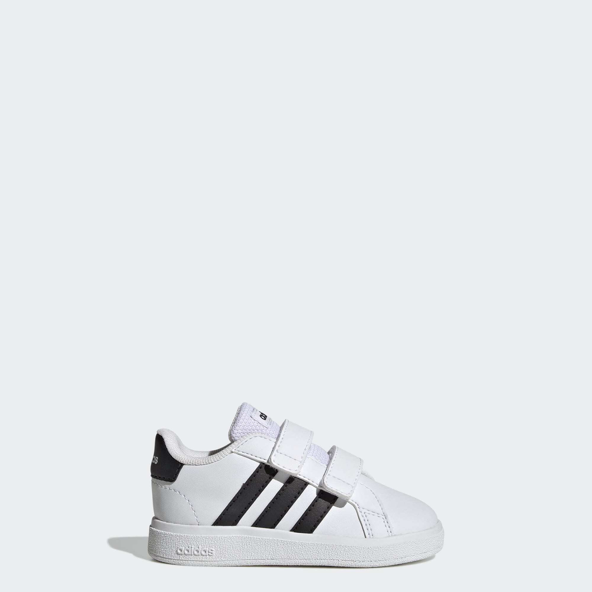 Adidas Sportswear Childrens Unisex Grand Court Lifestyle Hook And Loop Shoes - White - Size Uk 5.5 Infant