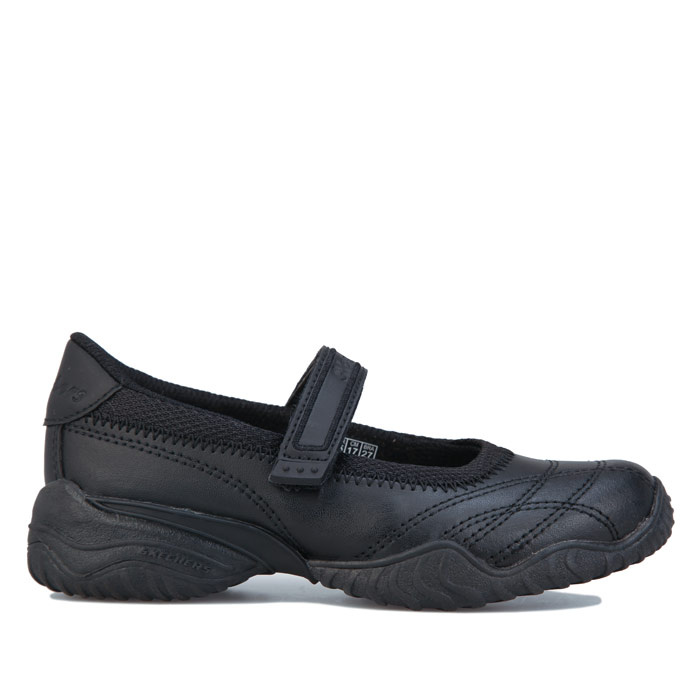 Thumbnail - Chaussures Velocity Pouty Skechers Pour Fille en Noir