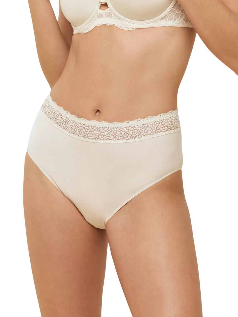 Triumph Womens Feel of Modal Midi - White Polyamide - Size Large