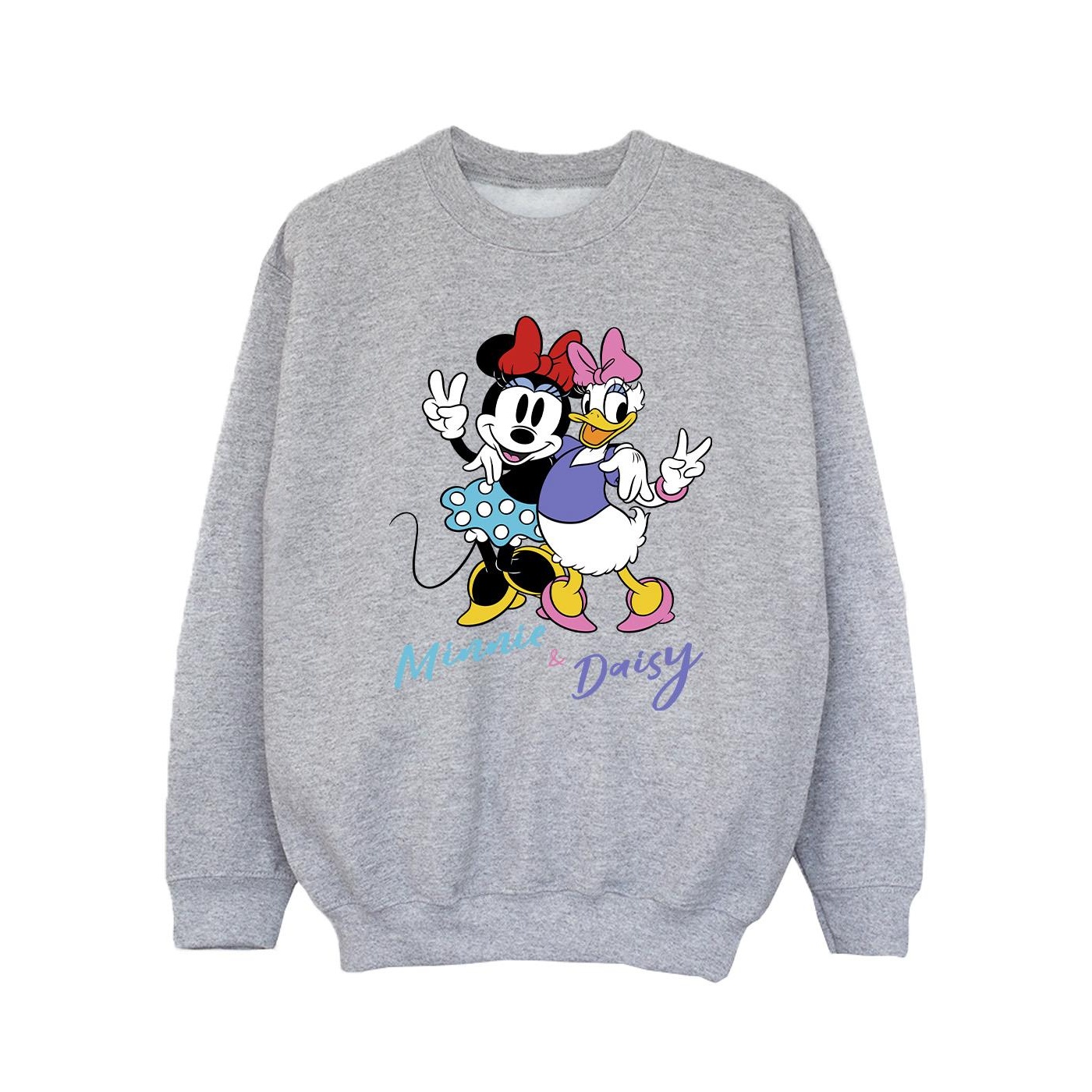 Thumbnail - Disney - "Minnie Mouse And Daisy" Sweatshirt für Mädchen (Grau)