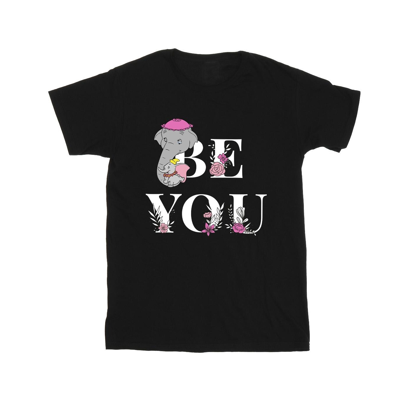 Thumbnail - Disney - "Dumbo Be You" T-Shirt für Mädchen (Schwarz)