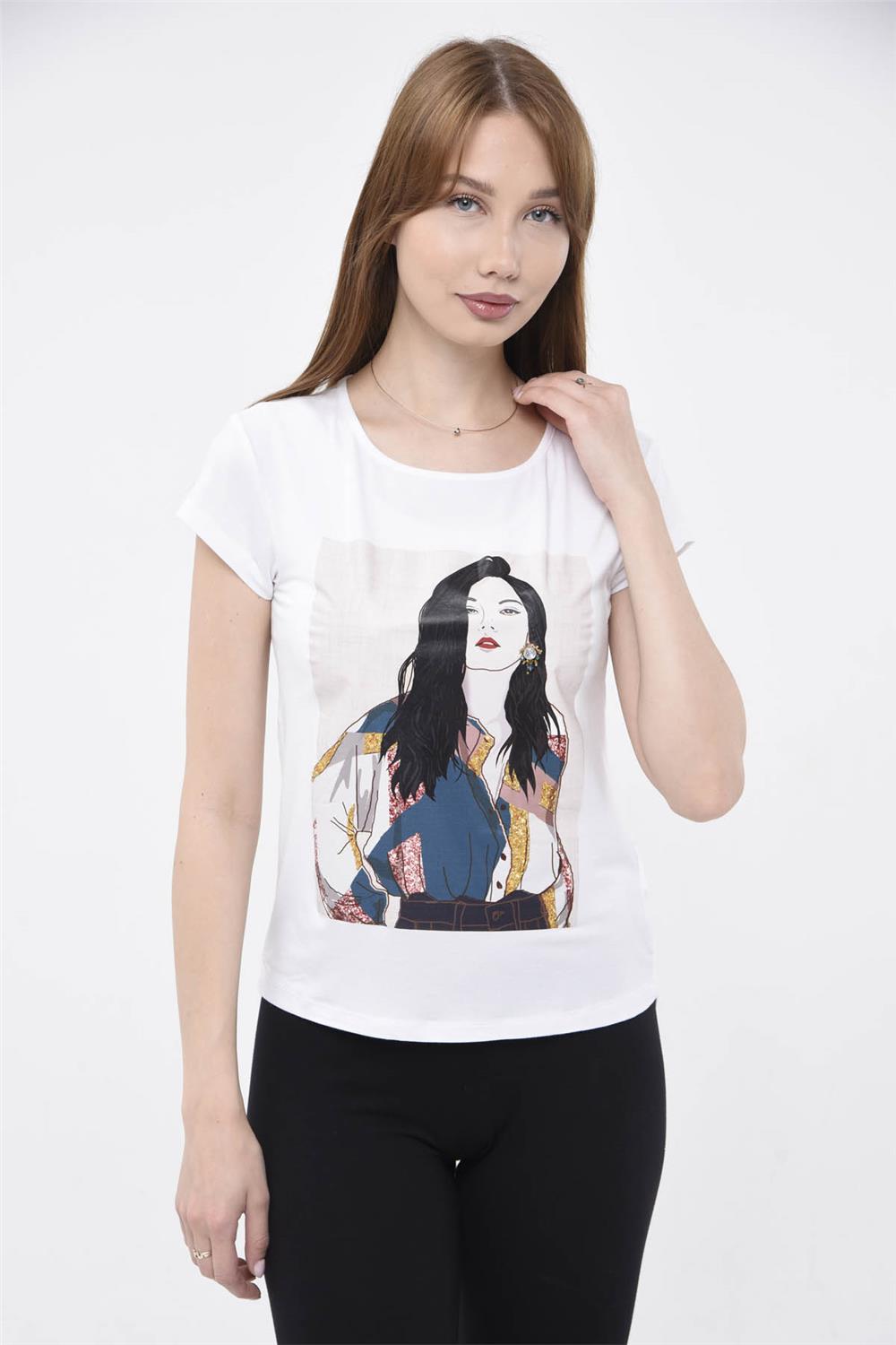 Thumbnail - Mädchen Druck T-Shirt