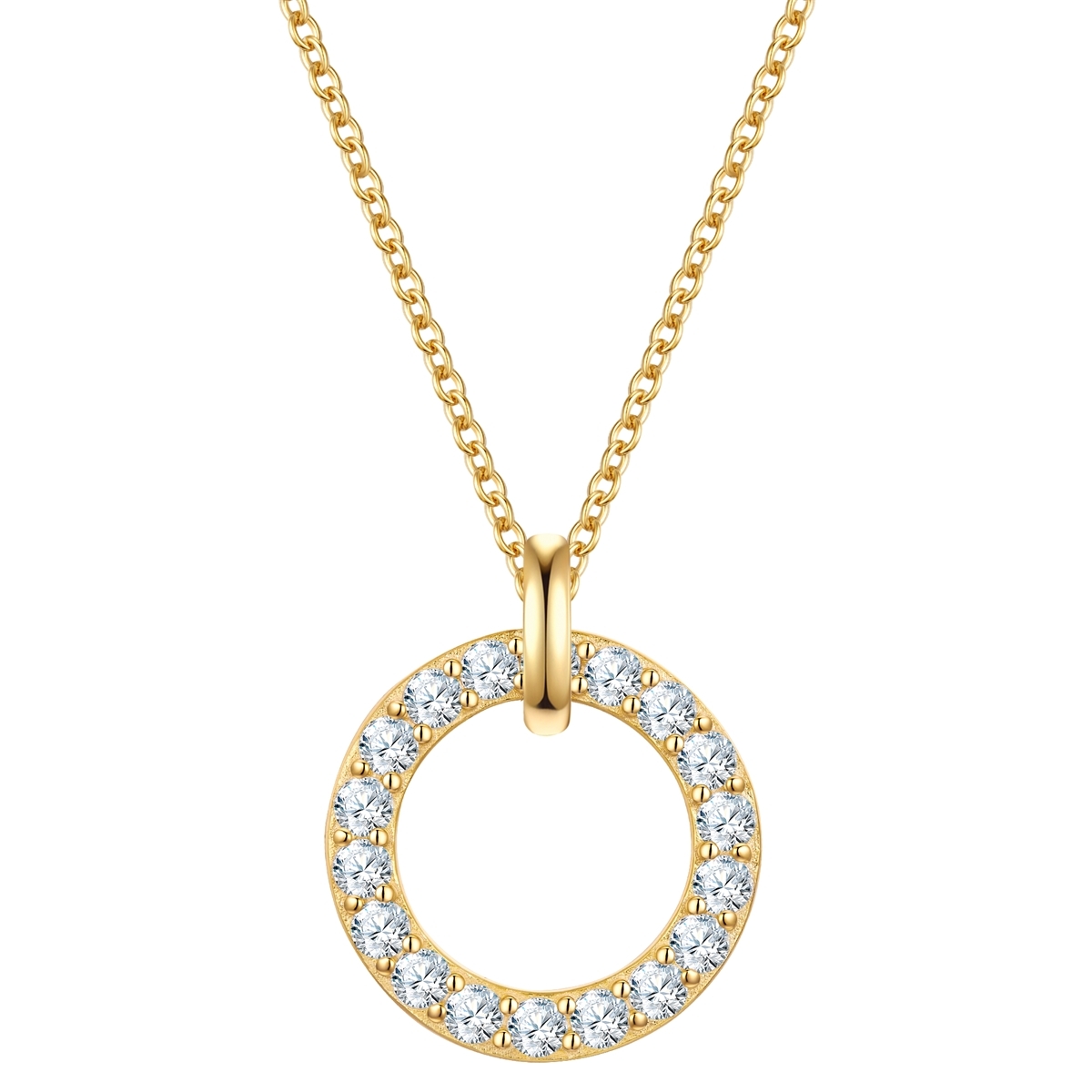 Rafaela Donata Womens Female Sterling Silver Necklace - Gold - One Size