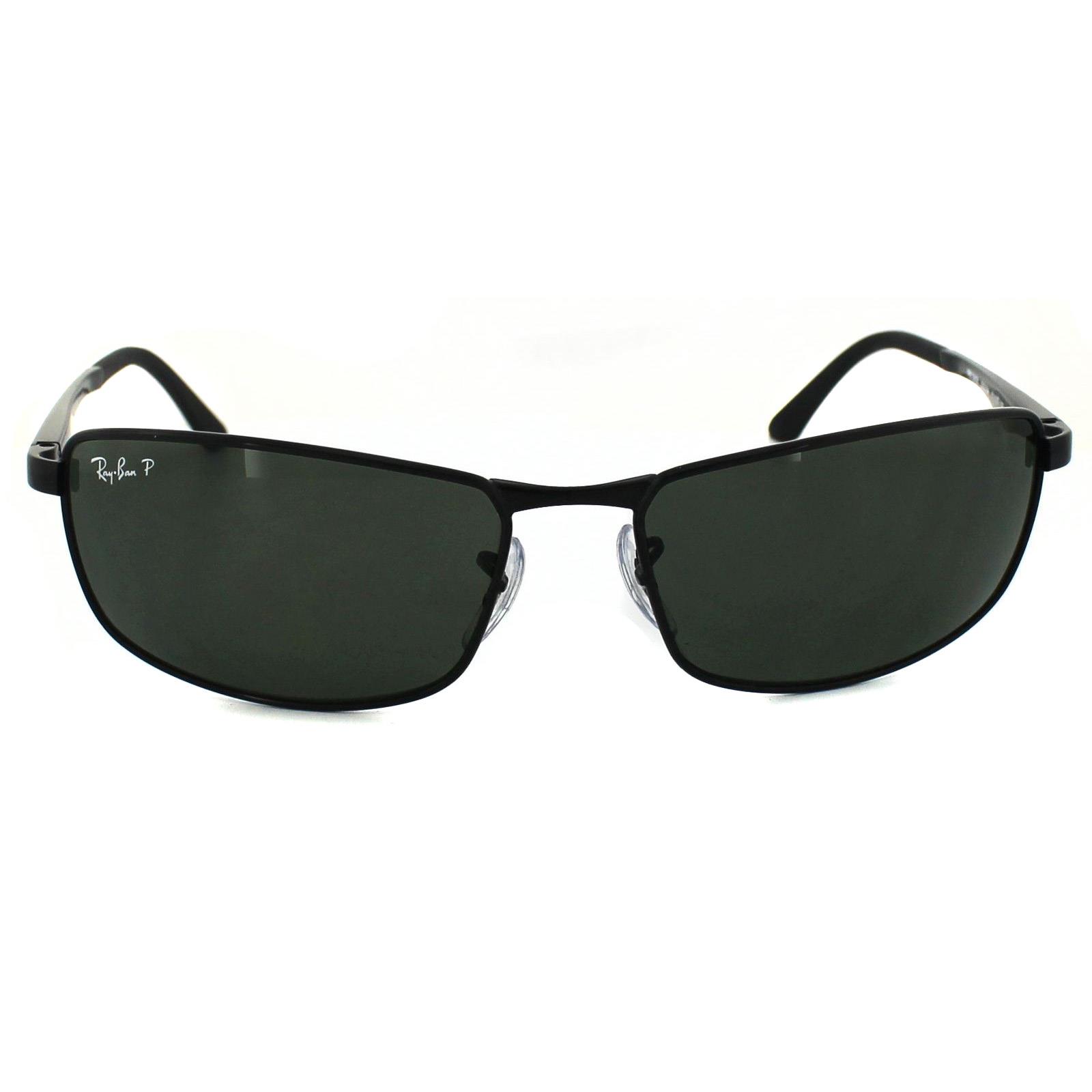Thumbnail - RayBan Sonnenbrille 3498 002/9A Schwarz Polarisiert Grün