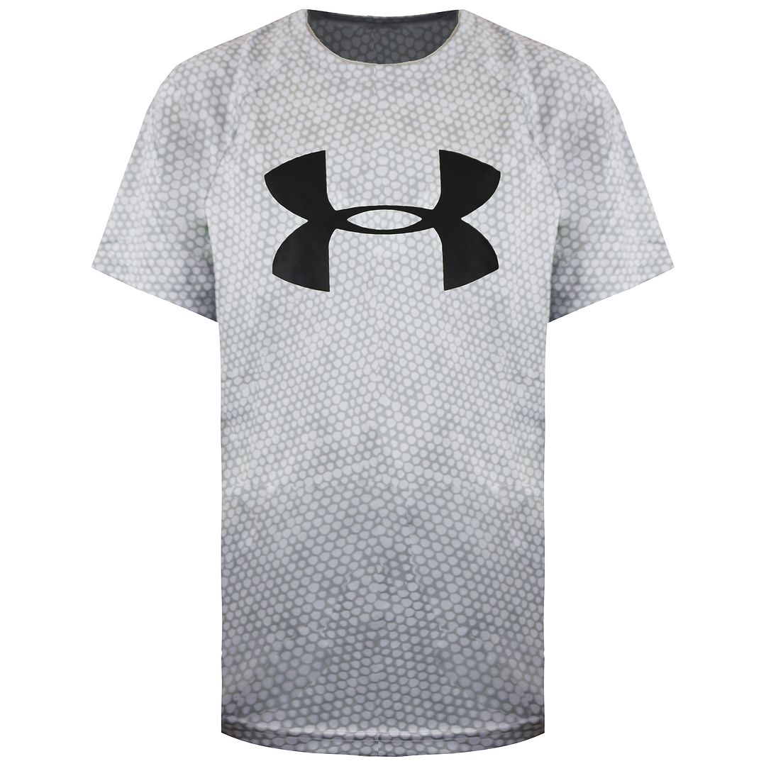 Under Armour Grijs T-shirt met groot logo voor kinderen