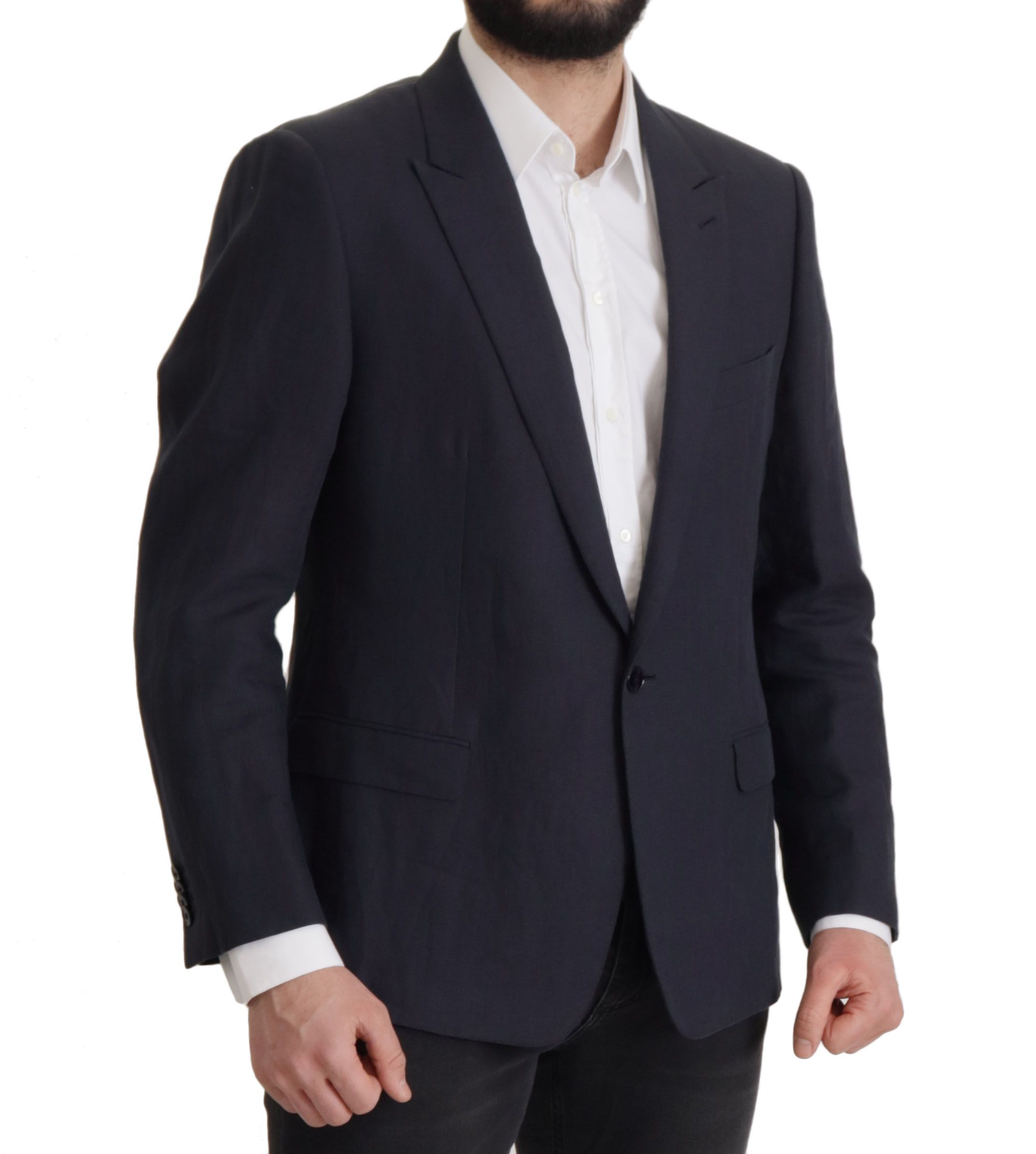 Dolce&Gabbana Dark Blue ALTA SARTORIA Jacka Kappa Herr Blazer – bild 2
