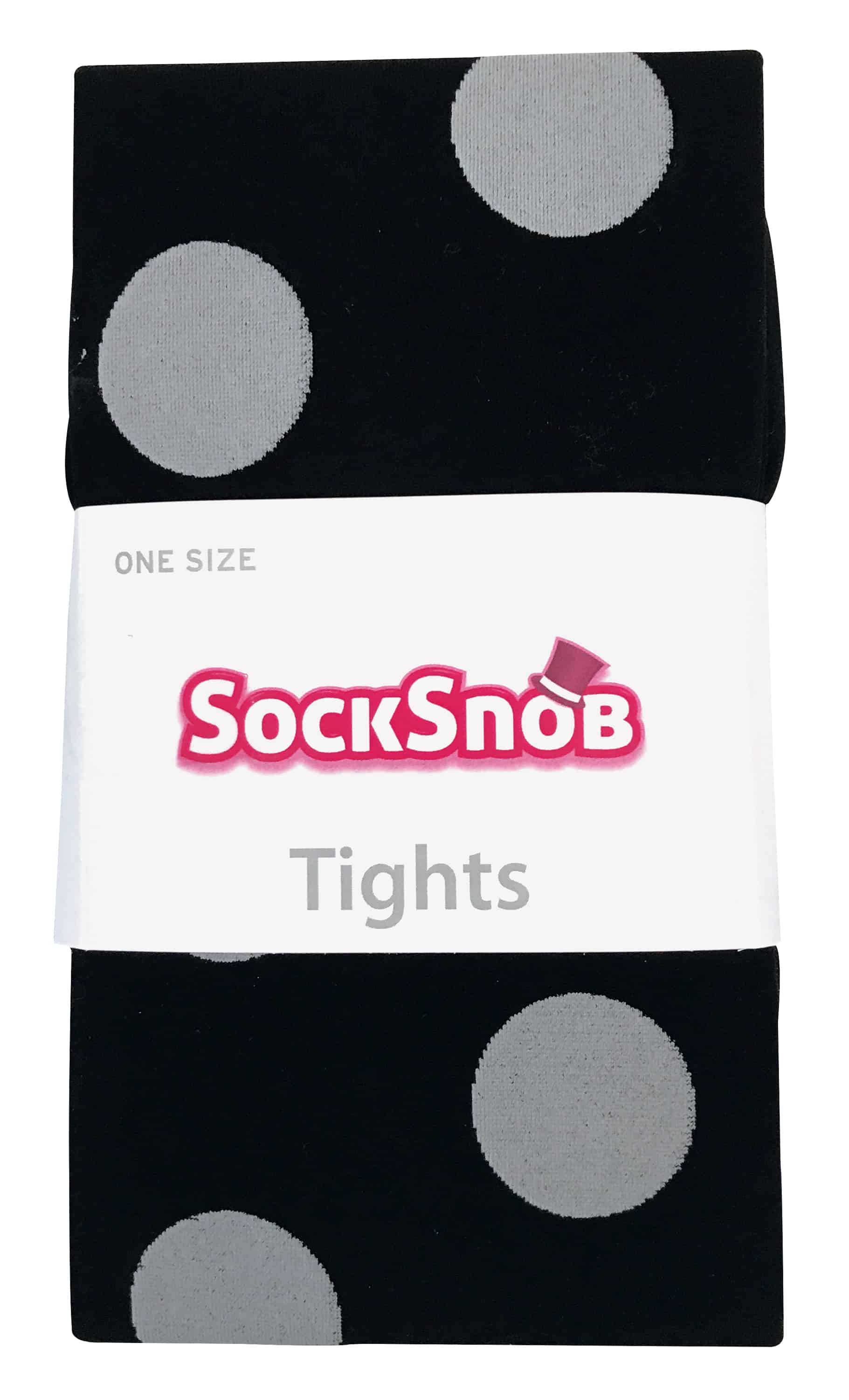 Sock Snob Färgade 80 denier ogenomskinliga mode-strumpbyxor för damer Big Spot – bild 2
