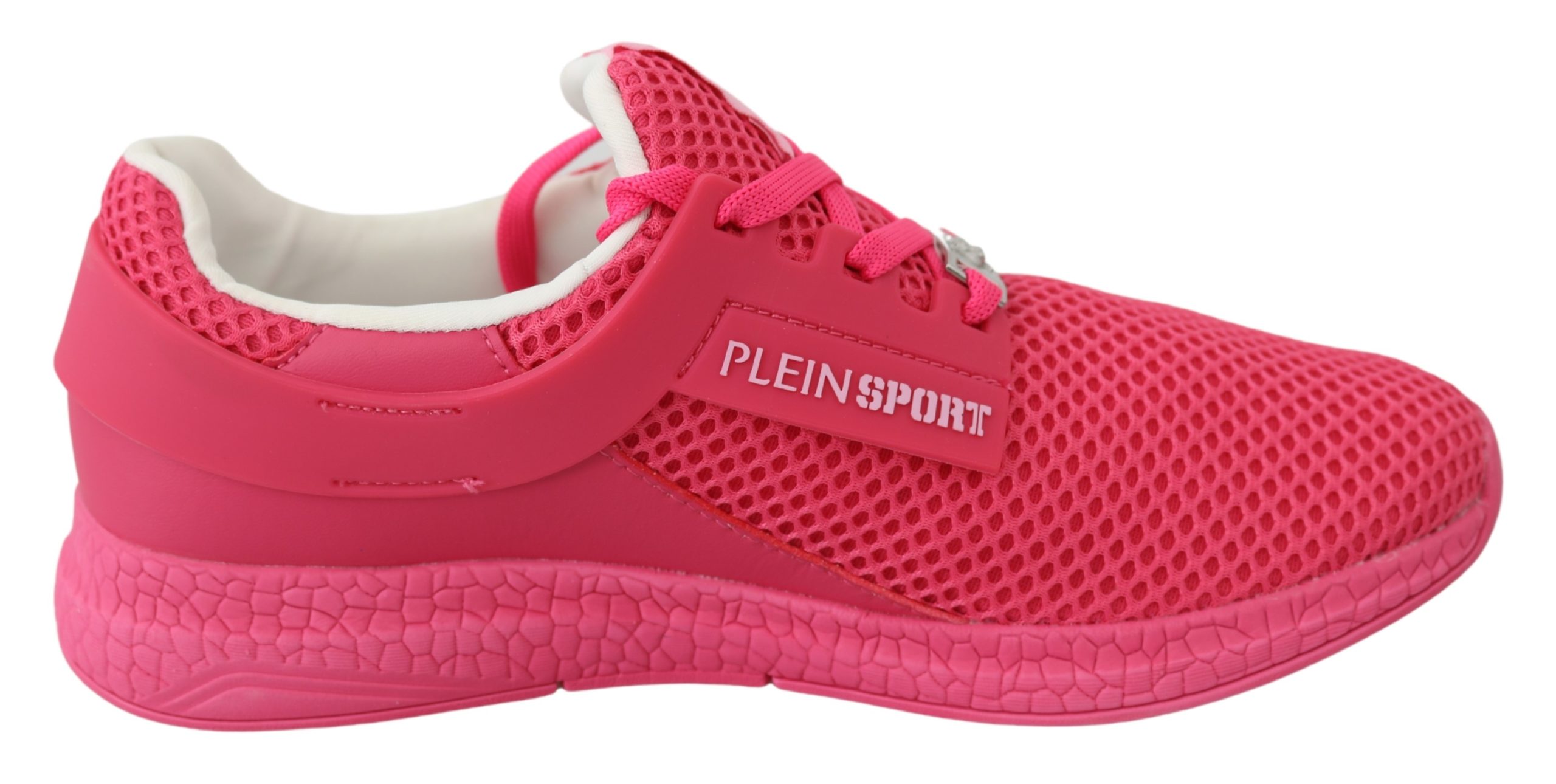 Thumbnail - Plein Sport Women's Fuxia Beetroot Polyester Runner Becky Sneakers Shoes