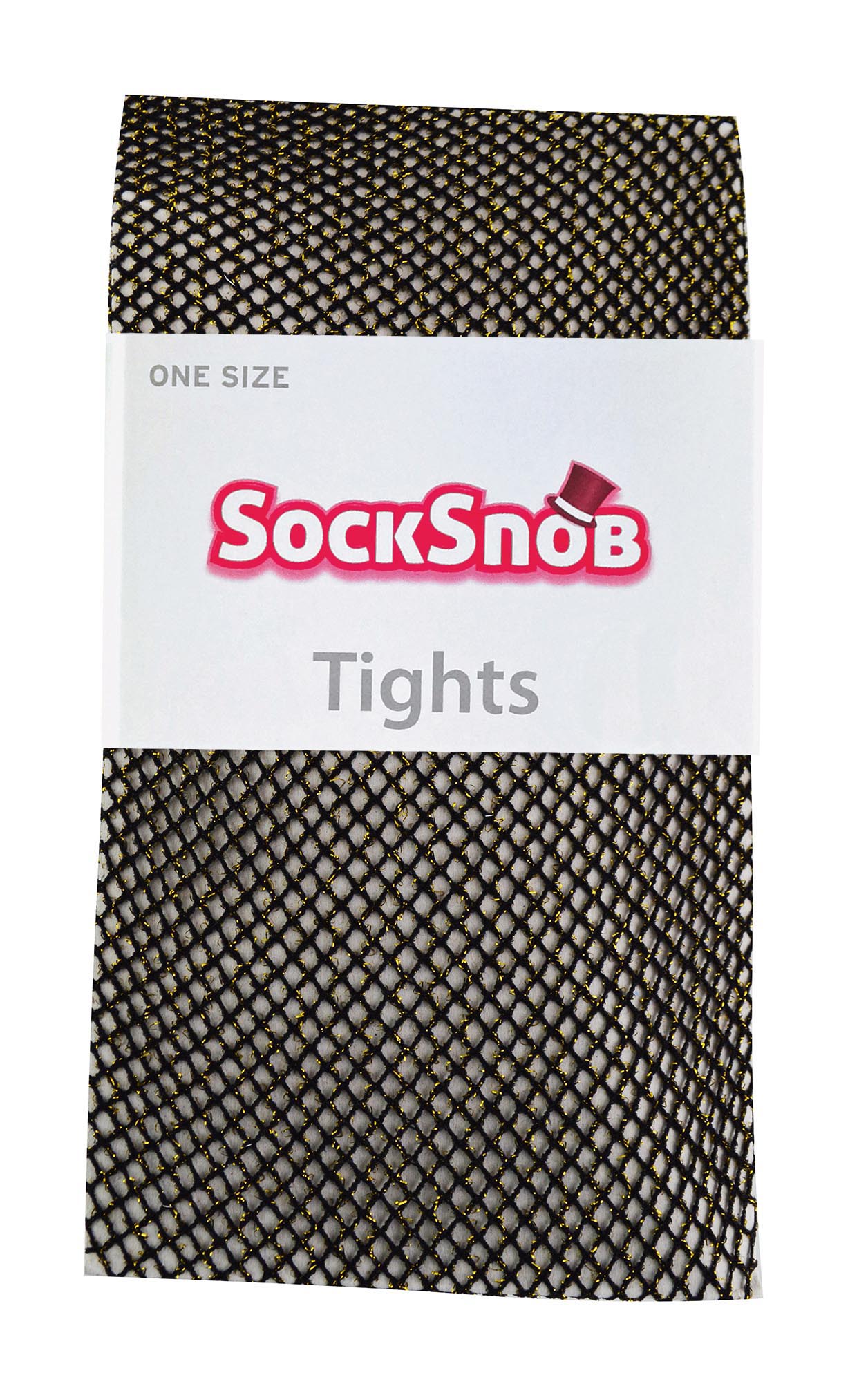 Sock Snob Fishnet-strumpbyxor för kvinnor med glitter Shiny High Waist dam – bild 2