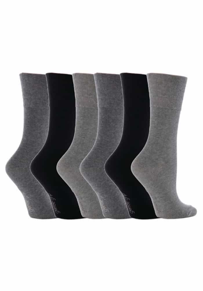 Thumbnail - Sanfte Griffigkeit - 6 Paar Damen Sanfte Griffigkeit Nicht Elastische Socken - GG12