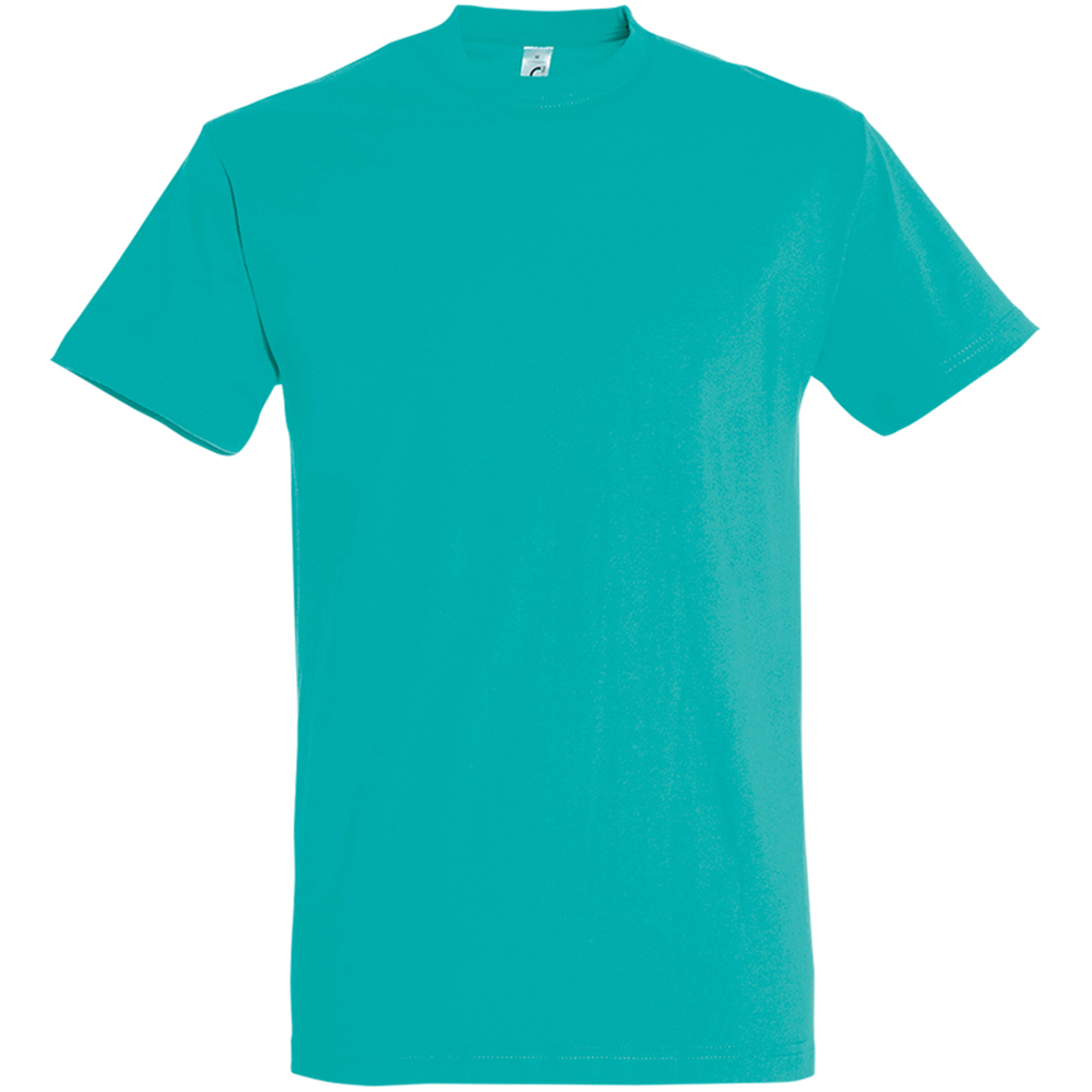 Thumbnail - SOLS Mens Imperial Heavyweight Short Sleeve T-Shirt (Karibik Blau)