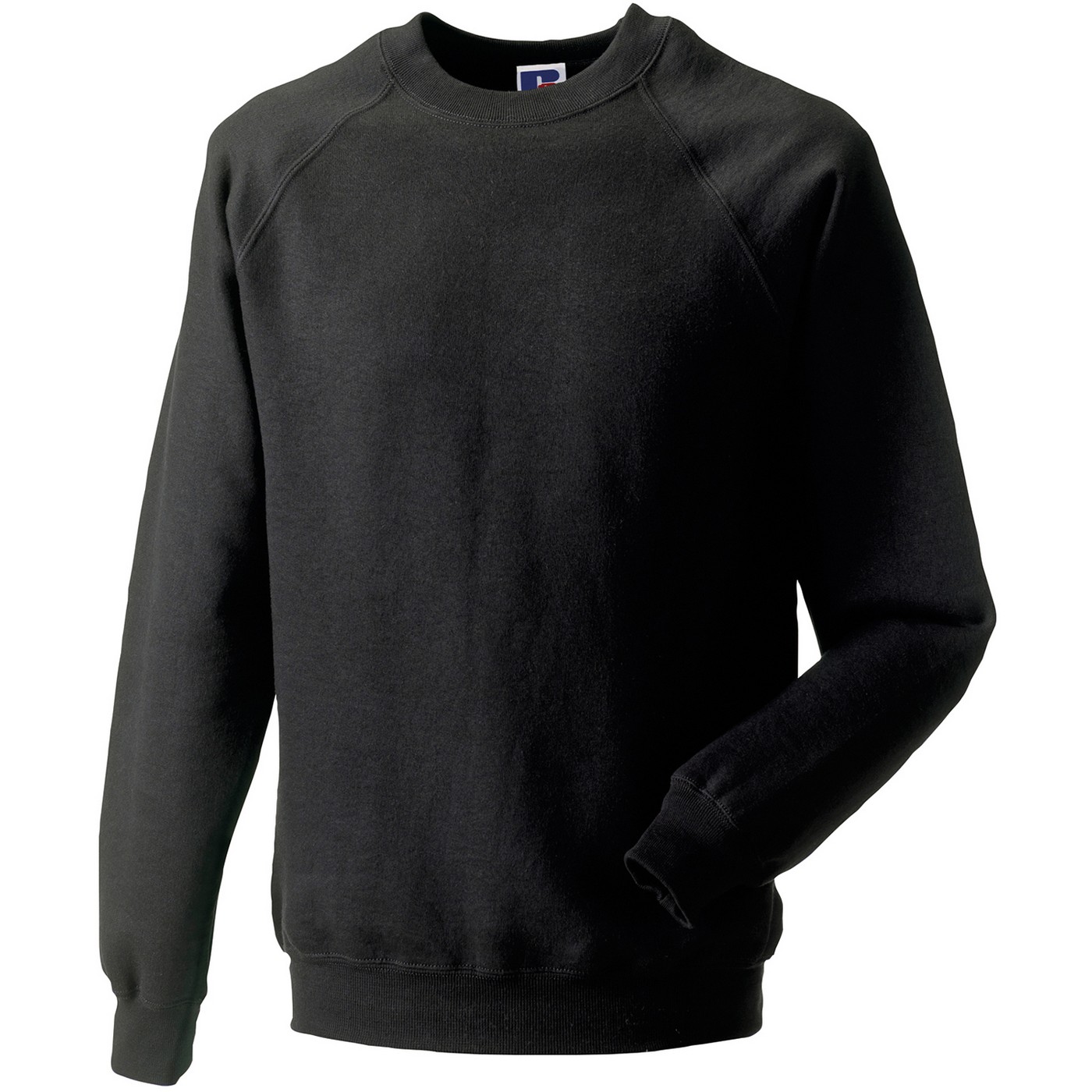 Russell Athletic Mens Spotshield Raglan Sweatshirt (Black) - Size Large