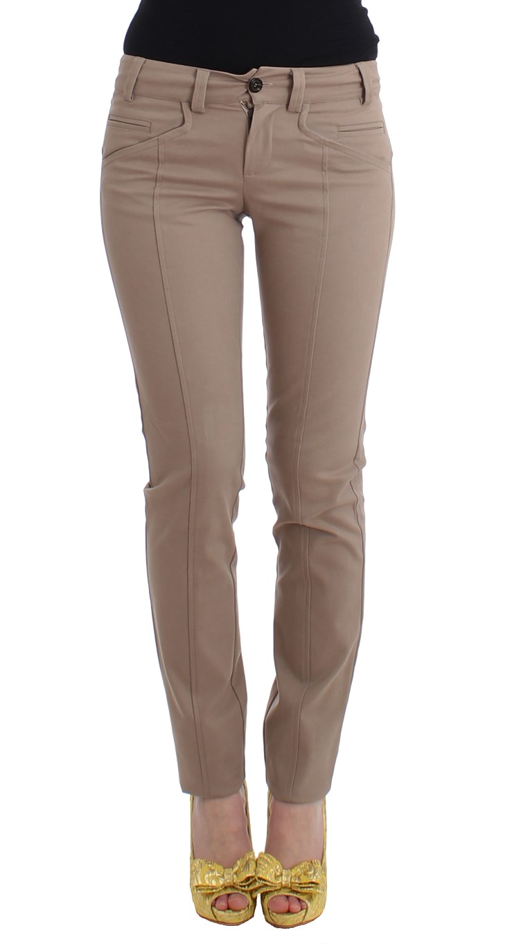 Cavalli Dames Beige slanke jurk broek