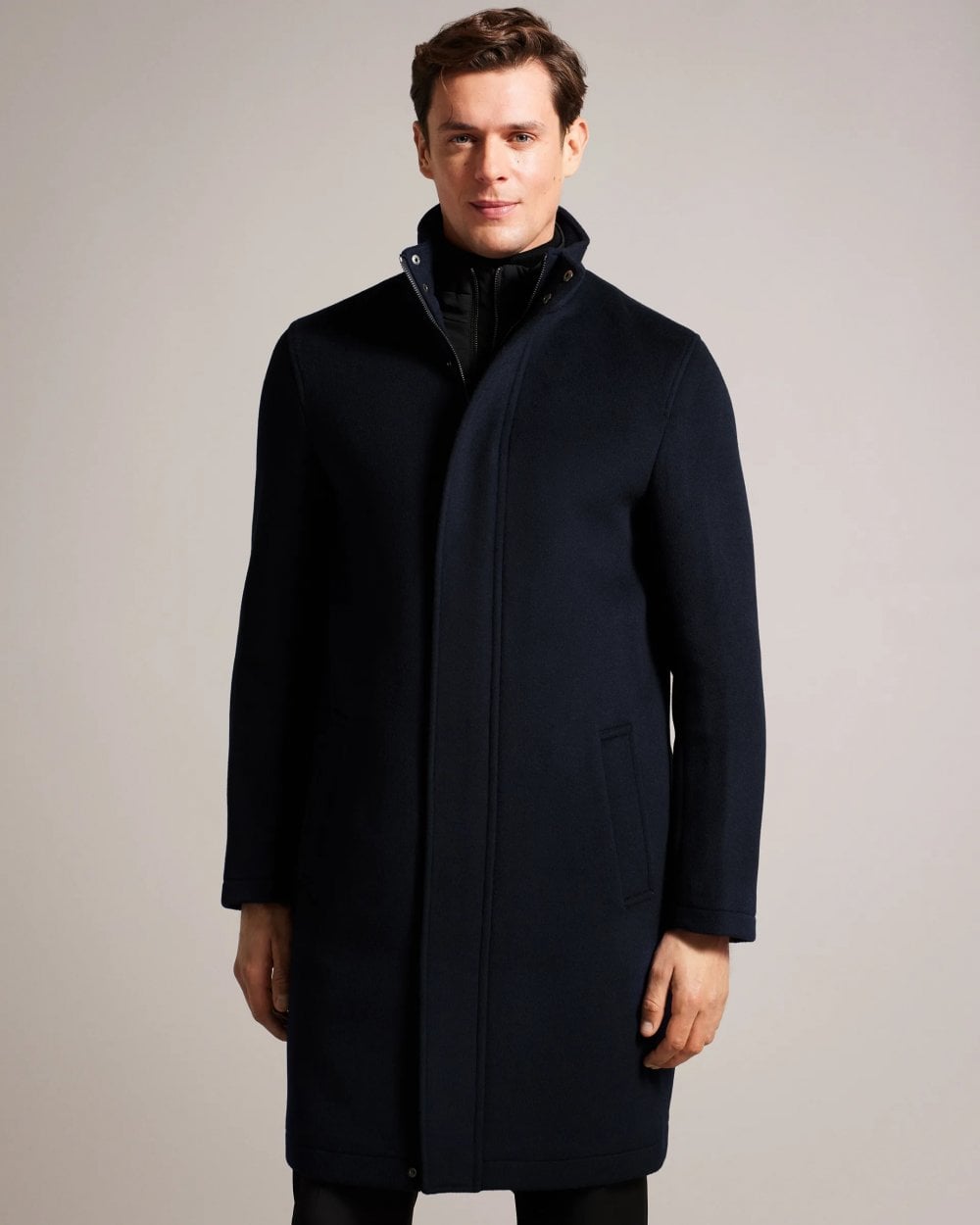 Ted Baker Ederson Heren Wolmix Kraagjas