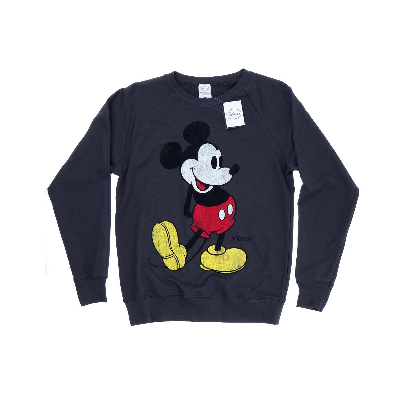 Thumbnail - Disney Damen/Damen Mickey Mouse Classic Kick Sweatshirt (Dark Heather)