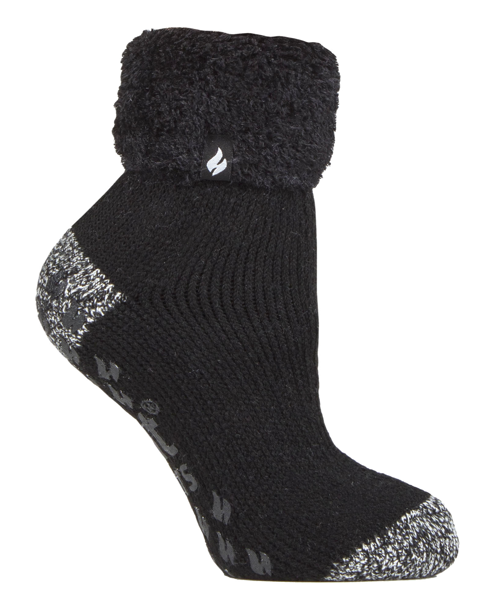 Thumbnail - Kinder Flauschige Bett-Socken | Heat Holders | Warme Gemütliche Thermosocken für Jungen und Mädchen - Schwarz