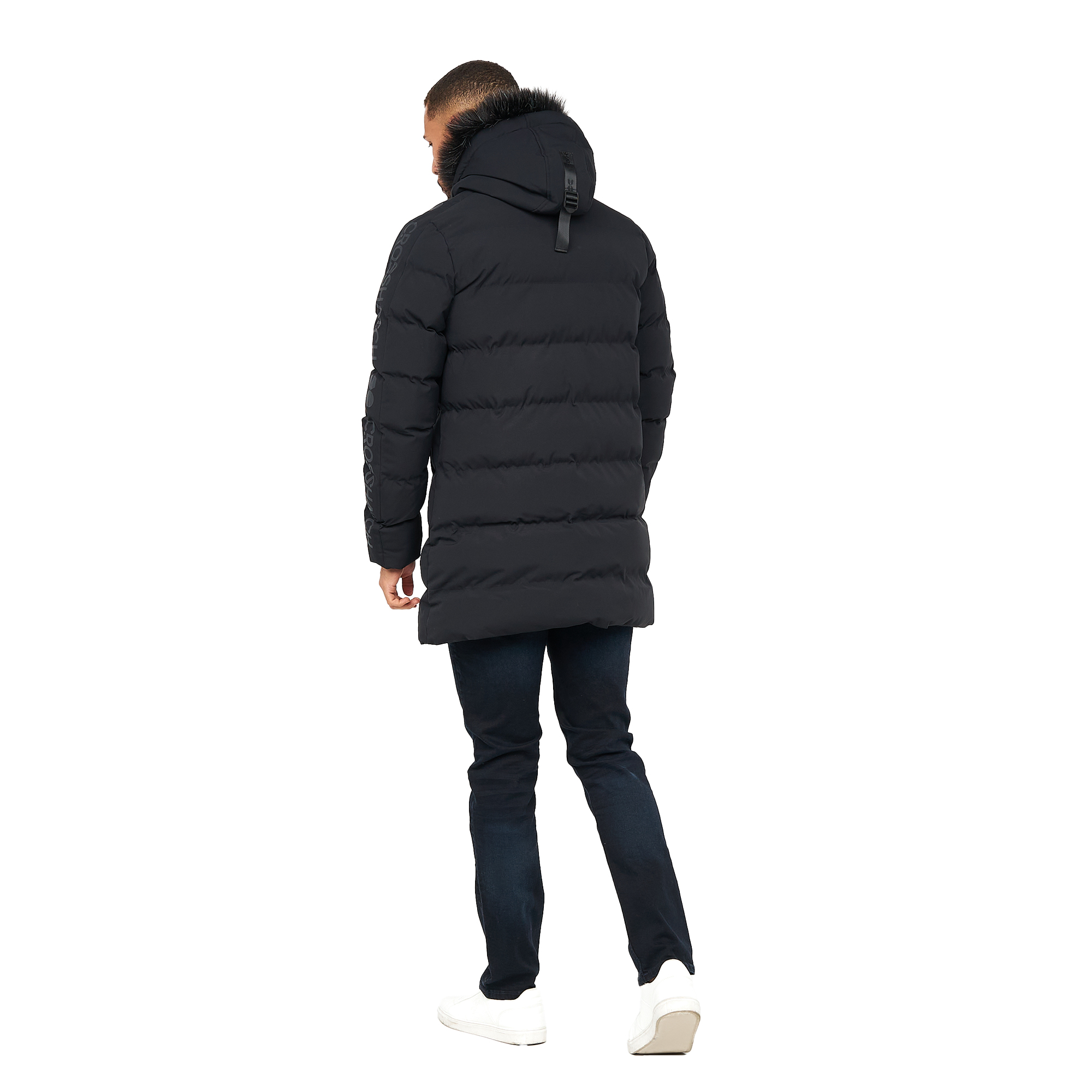 Crosshatch Mens Daydream Parka (Svart) jackor herr – bild 2