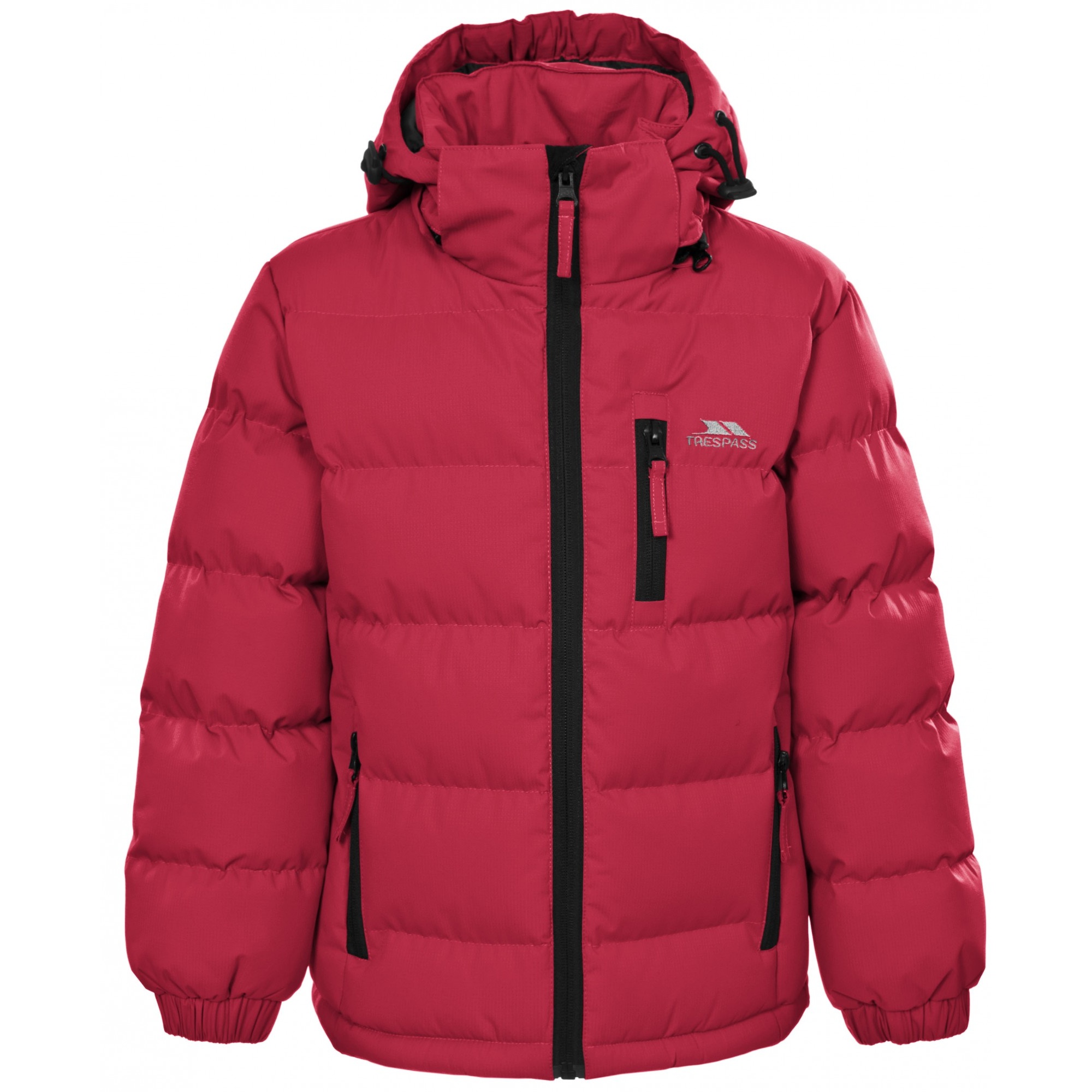 Trespass Kids Boys Tuff Padded Winter Jacket - Red - Size 11-12Y