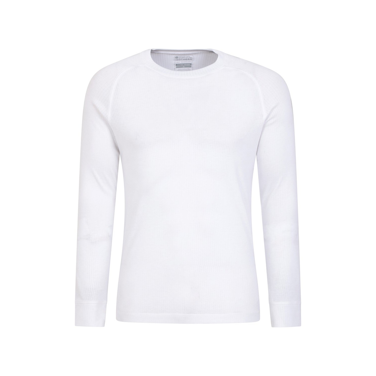 Thumbnail - Mountain Warehouse Herren Talus Rundhalsausschnitt Langarm Thermal Top (Weiß)