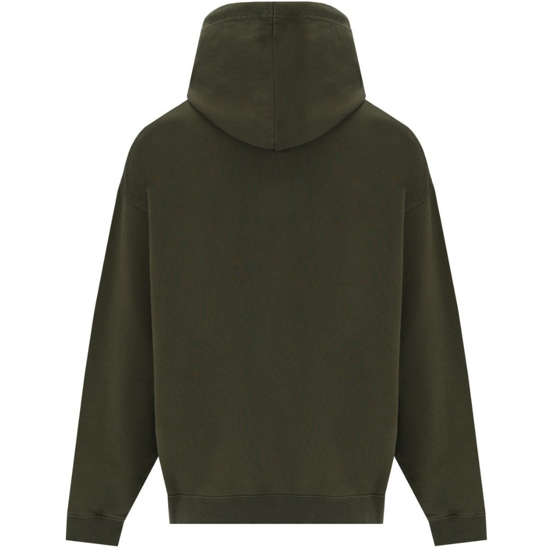 Loose Fit Santa Dan Logo Grön Hoodie 2