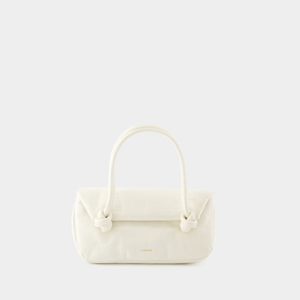 Knot Sm Schultertasche - Jil Sander - Leder - Beige