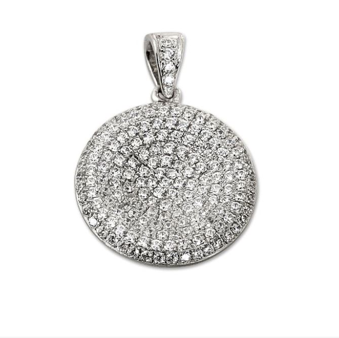 Orphelia Damen-Kette aus 925er Sterlingsilber mit Anhänger – Silber ZH-4435