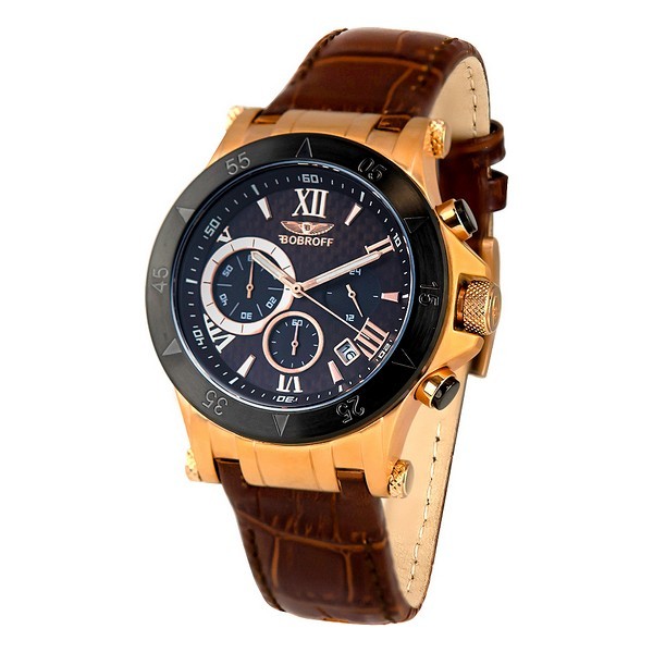 Thumbnail - Bobroff Herrenuhr Quartz Schwarz