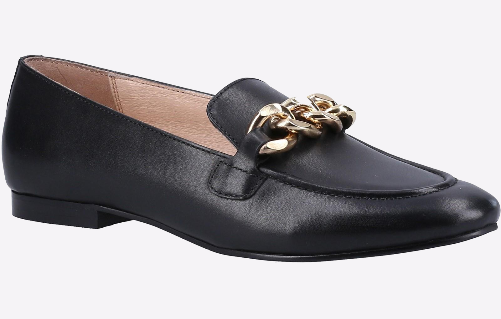 Hush Puppies Harper Chain Läderskor I Svart För Kvinnor dam – bild 2