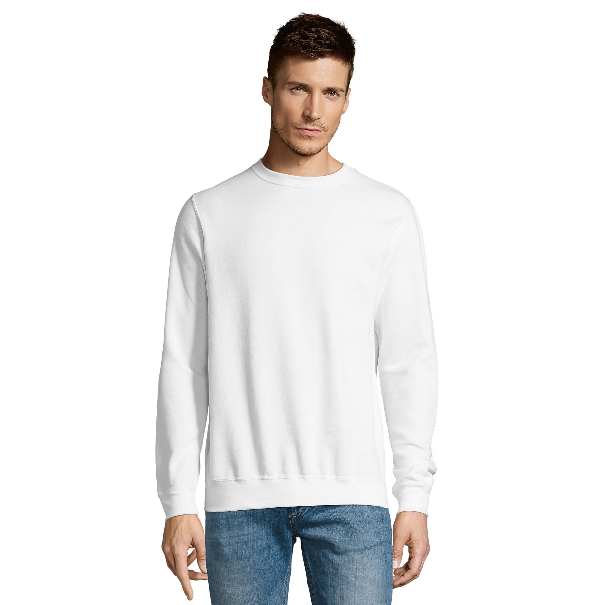 SOLS - "New Supreme" Sweatshirt für Herren/Damen Unisex (Weiß)