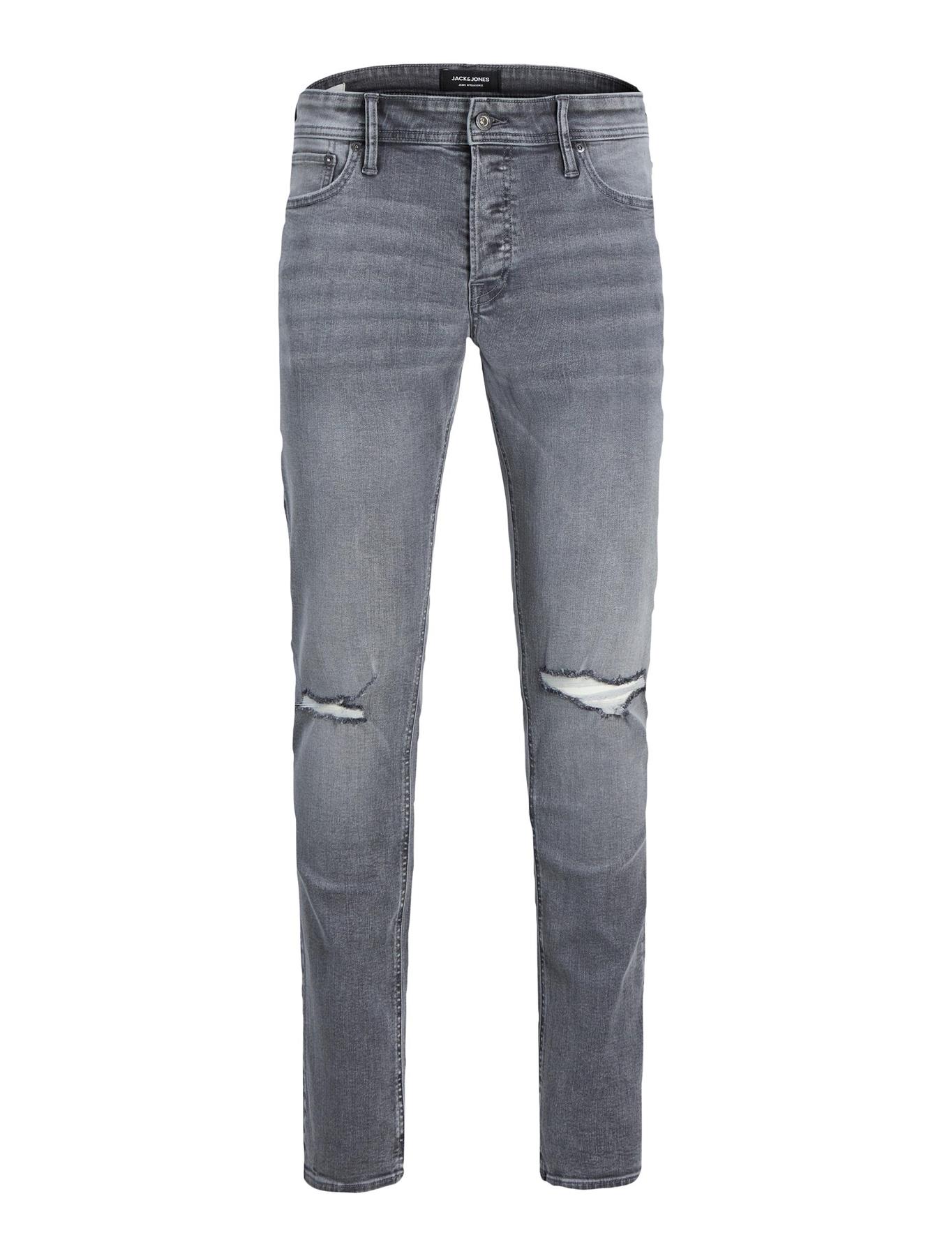 Jack & Jones Mens Glenn Slim fit Denim Jeans - Grey - Size 28W/32L