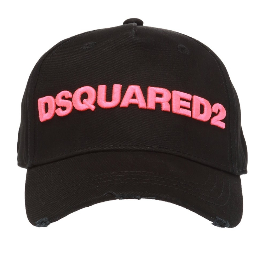 Dsquared2 Rosa broderad logotyp, svart keps herr – bild 2