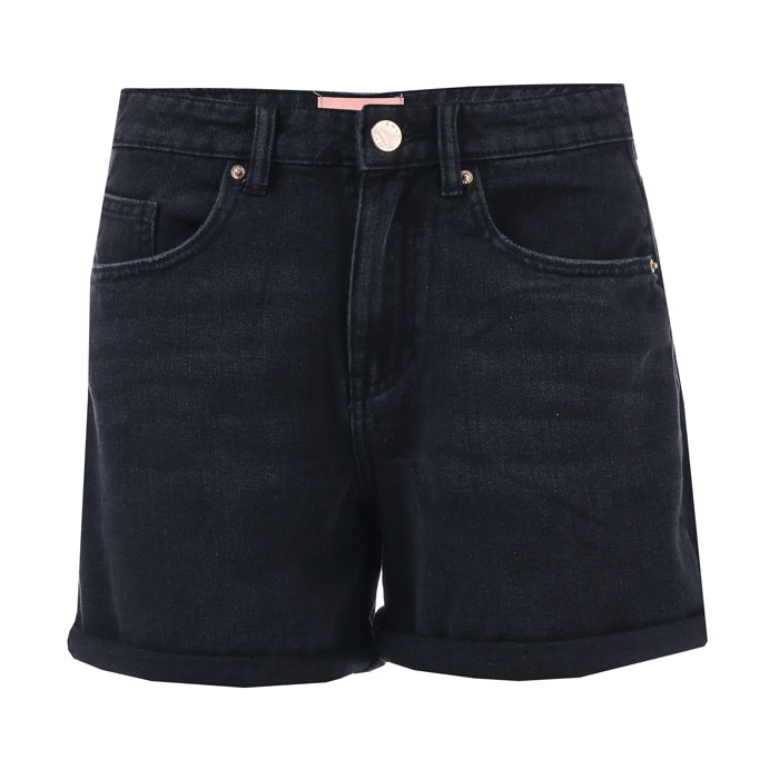 Only Phine Life denimshort voor dames, zwart