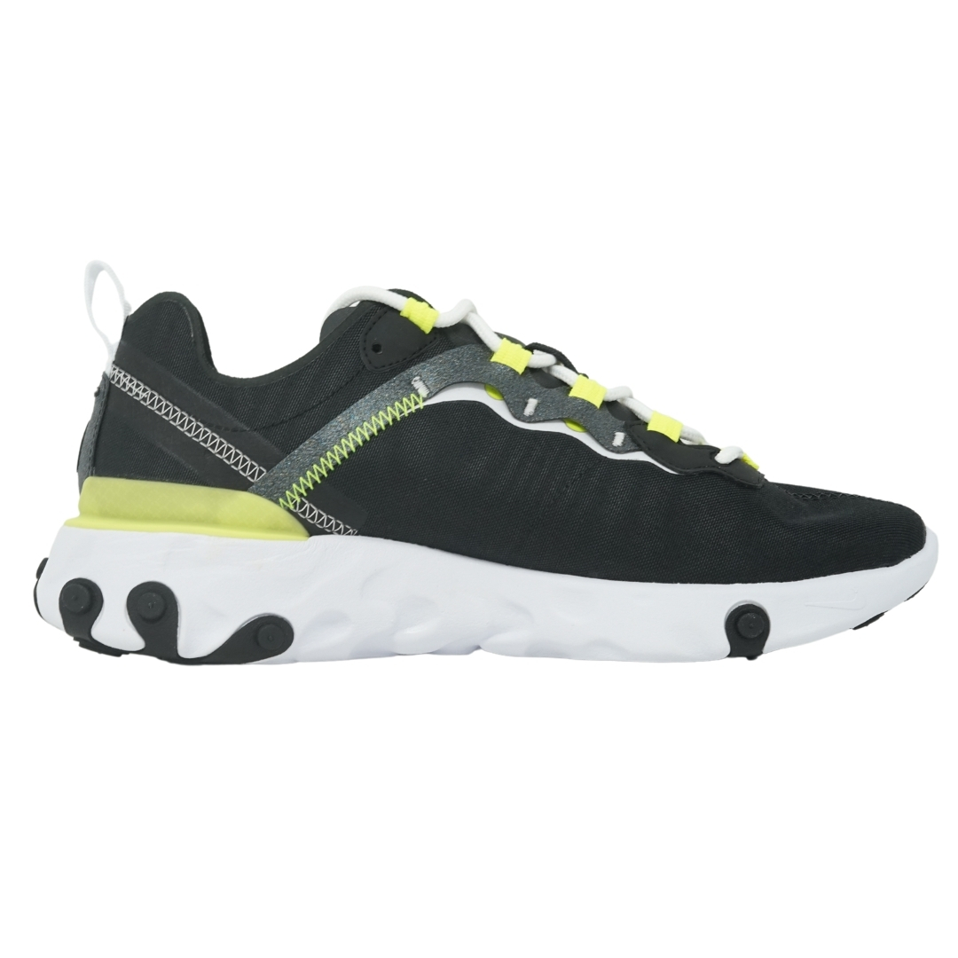 NIKE React Element 55 SE Lace-Up Svart Syntet Damtränare CN3591_001 låga sneakers – bild 2