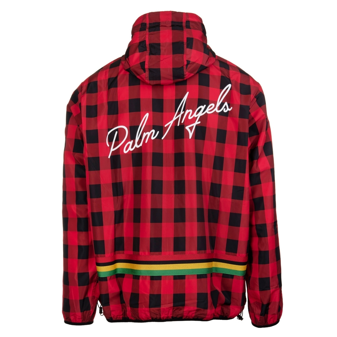 Buffalo Check Windbreaker Röd Jacka 2