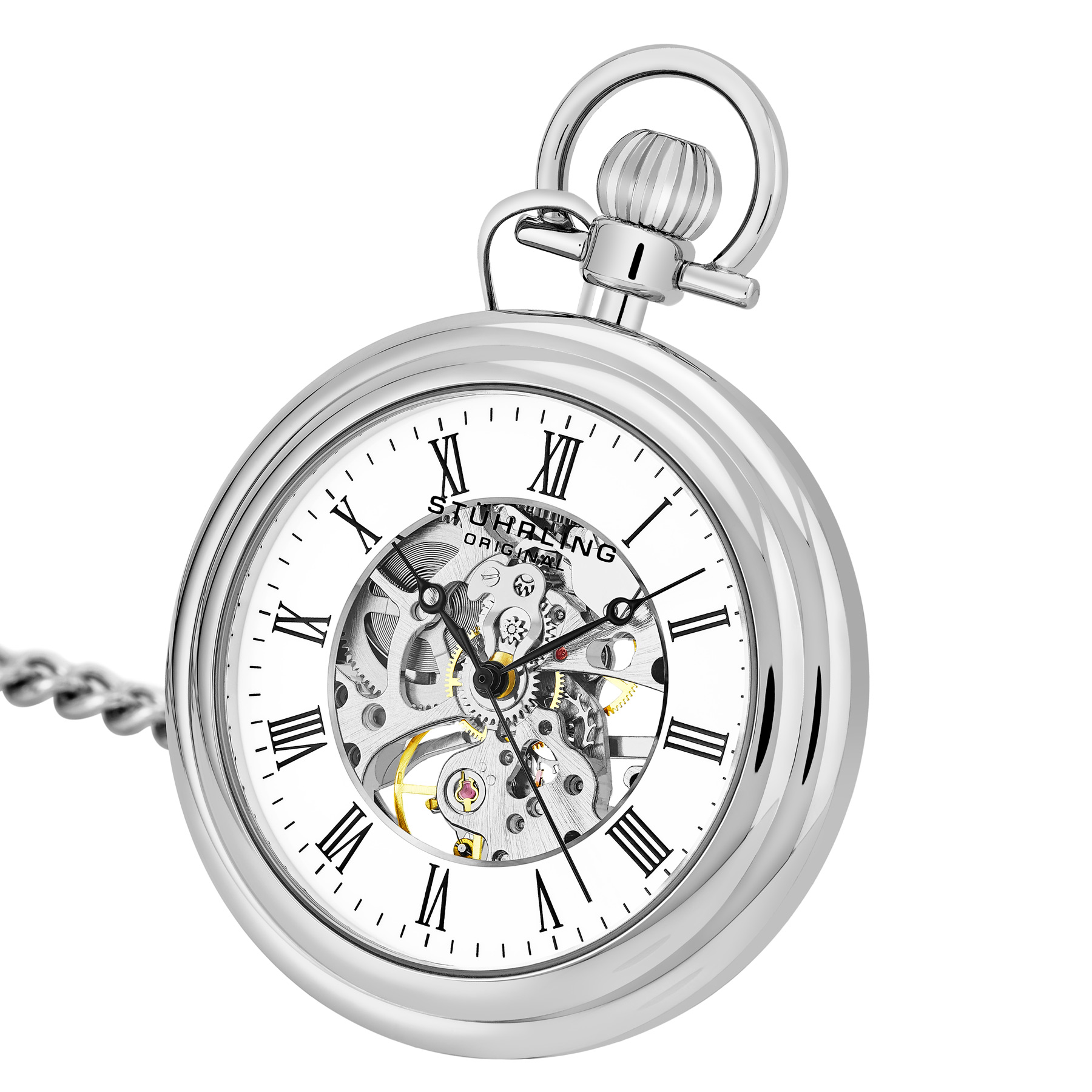 Stührling Vintage 6053 Hand-wind 47mm Skeleton analoga klockor herr – bild 2