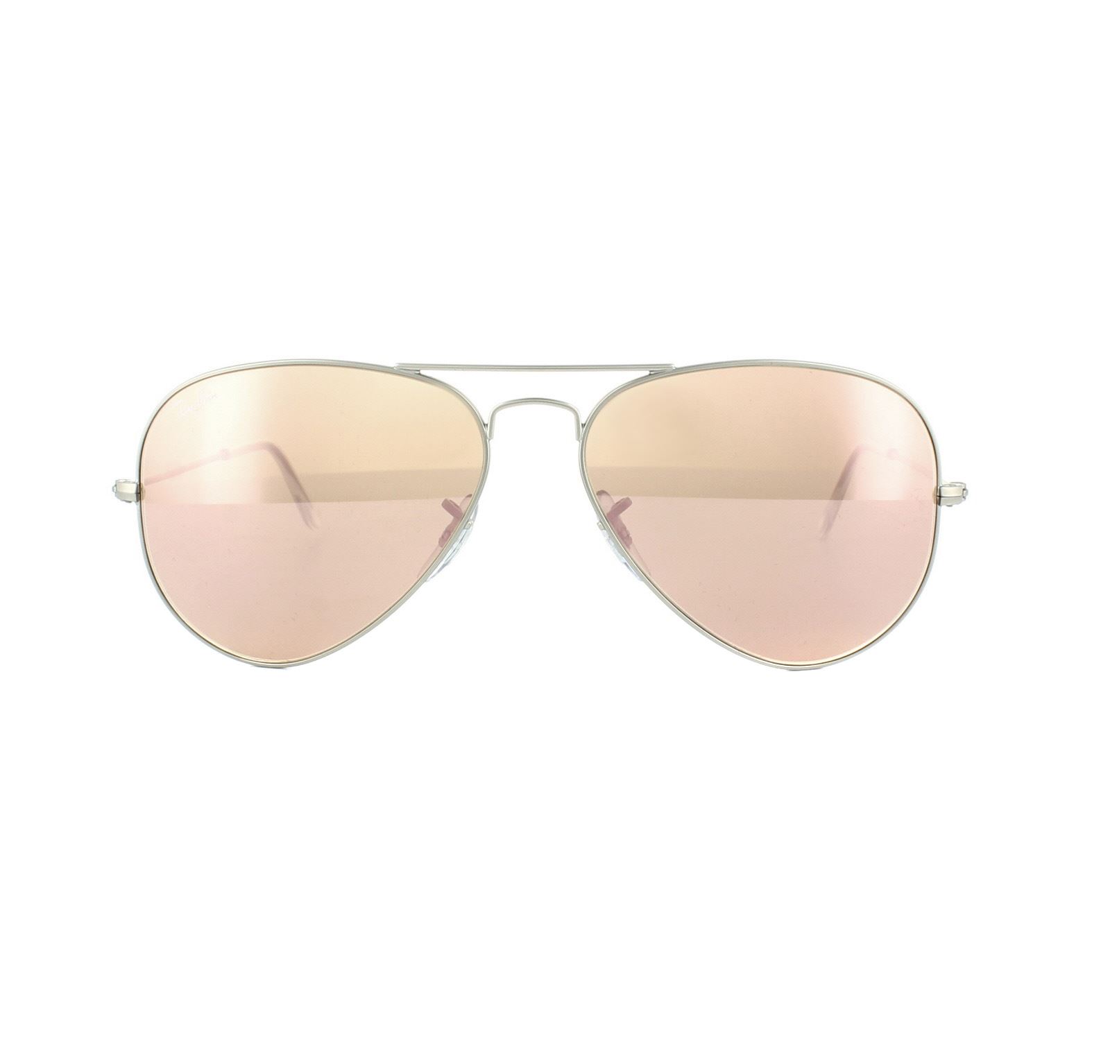 Ray-Ban Zonnebril Aviator 3025 019/Z2 Zilver Bruin Mirror Roze